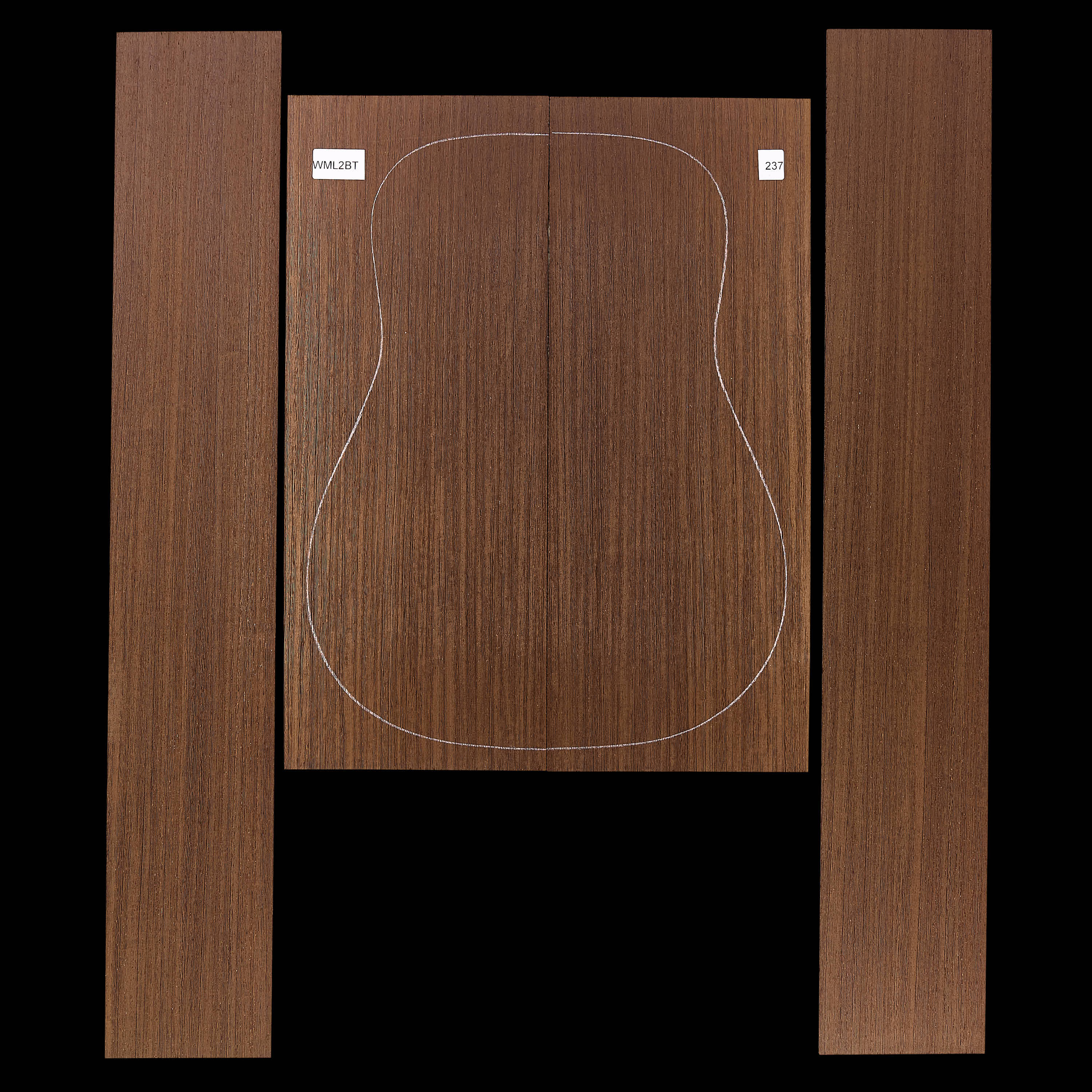 Set mit Boden + Zargen aus Wenge – 237 Set mit Boden + Zargen aus Wenge – 237