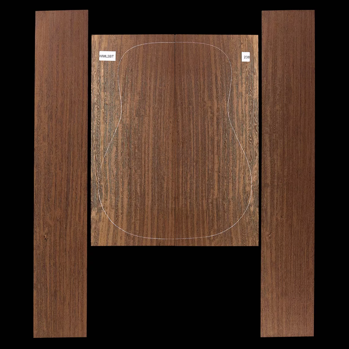 Set mit Boden + Zargen aus Wenge – 238 Set mit Boden + Zargen aus Wenge – 238