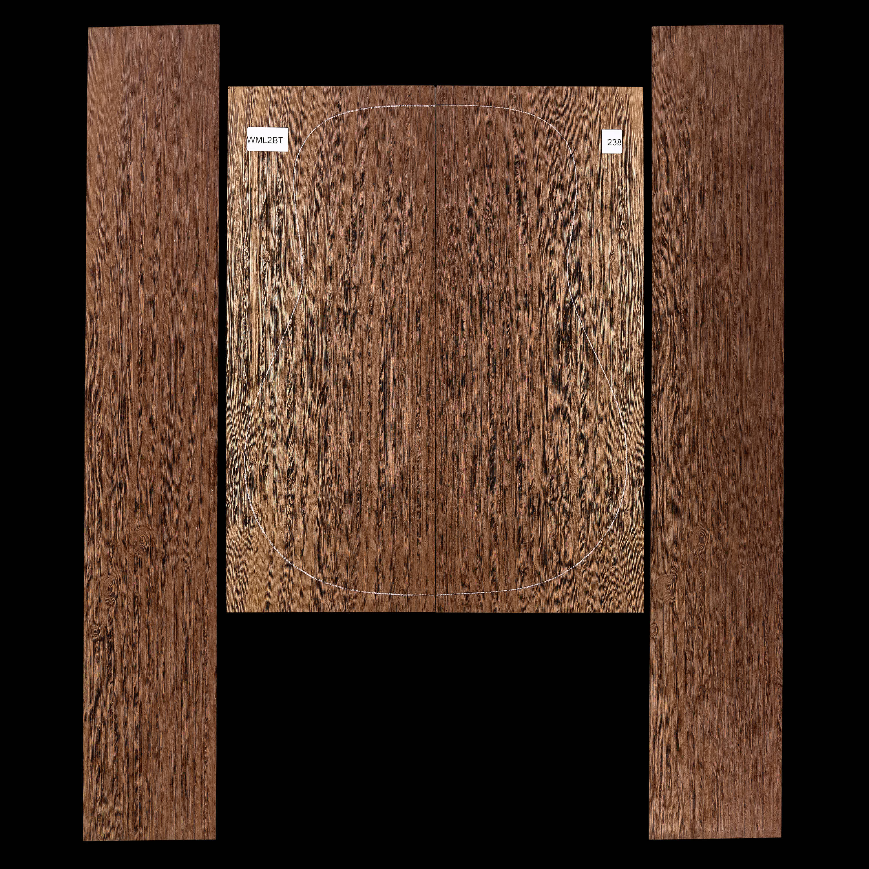 Set mit Boden + Zargen aus Wenge – 238 Set mit Boden + Zargen aus Wenge – 238