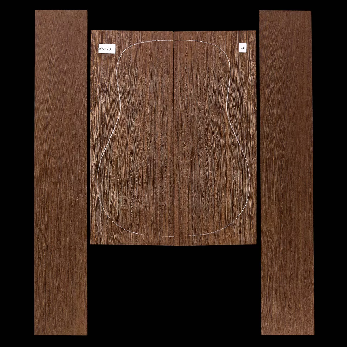 Set mit Boden + Zargen aus Wenge – 240 Set mit Boden + Zargen aus Wenge – 240