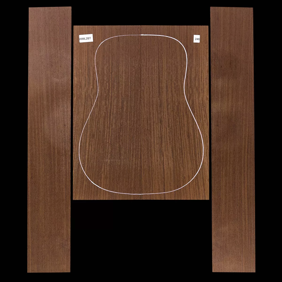 Set mit Boden + Zargen aus Wenge – 246 Set mit Boden + Zargen aus Wenge – 246