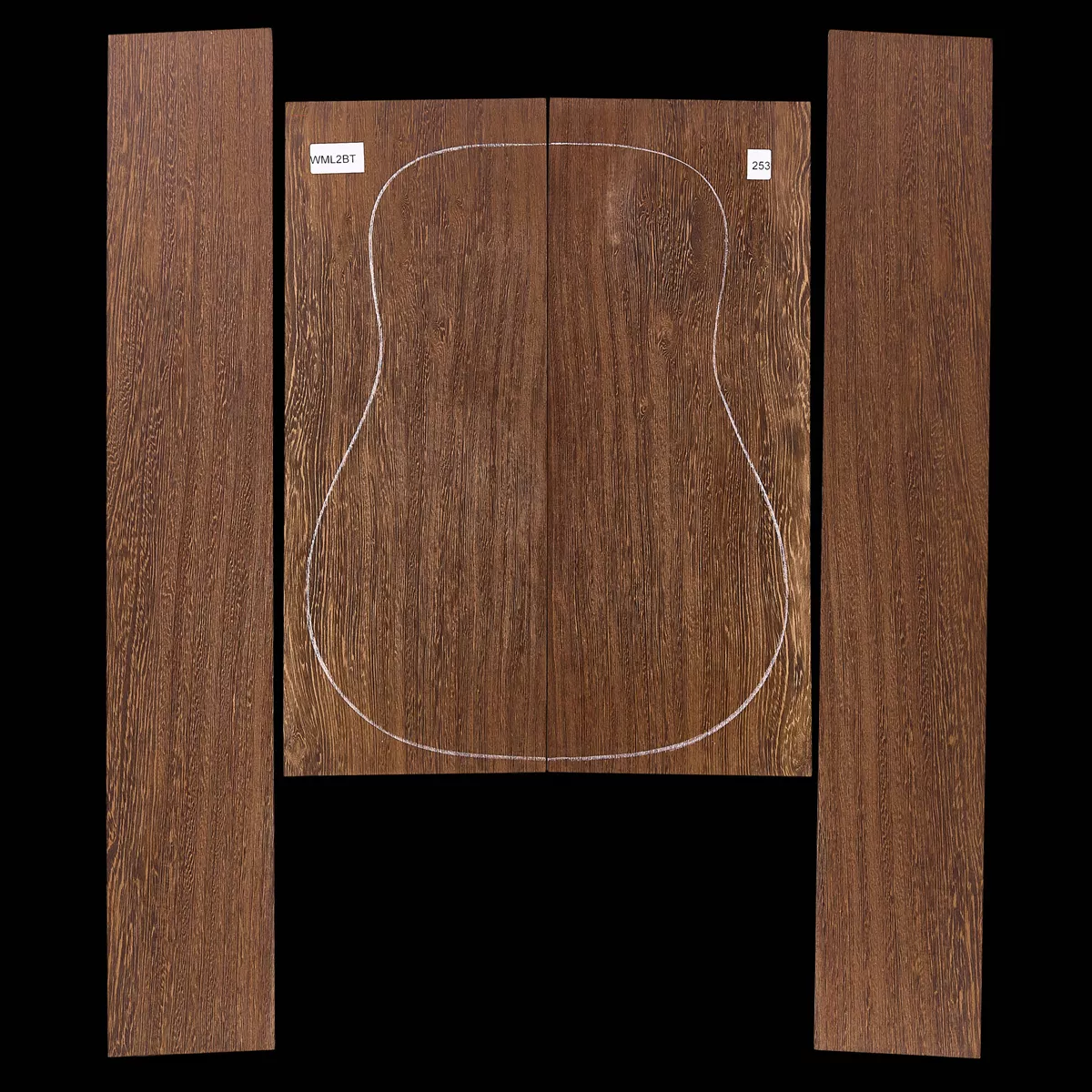 Set mit Boden + Zargen aus Wenge – 253 Set mit Boden + Zargen aus Wenge – 253