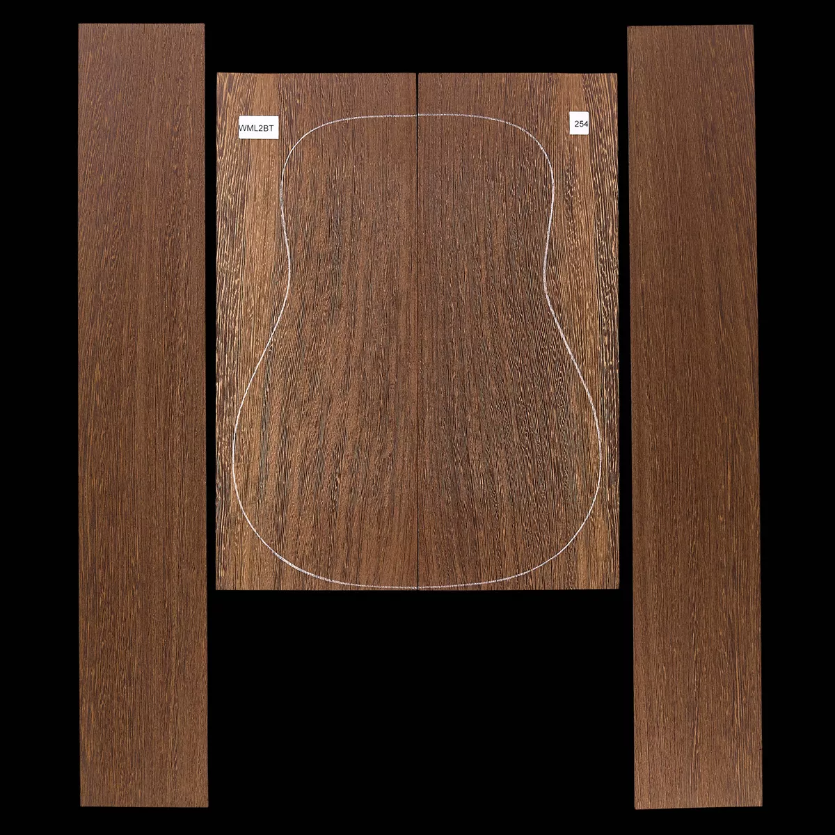 Set mit Boden + Zargen aus Wenge – 254 Set mit Boden + Zargen aus Wenge – 254