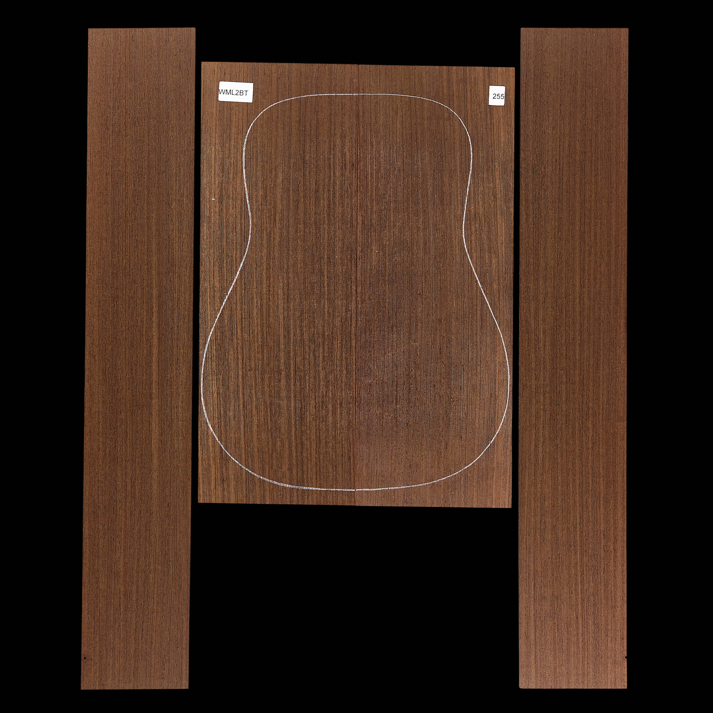 Set mit Boden + Zargen aus Wenge – 255 Set mit Boden + Zargen aus Wenge – 255