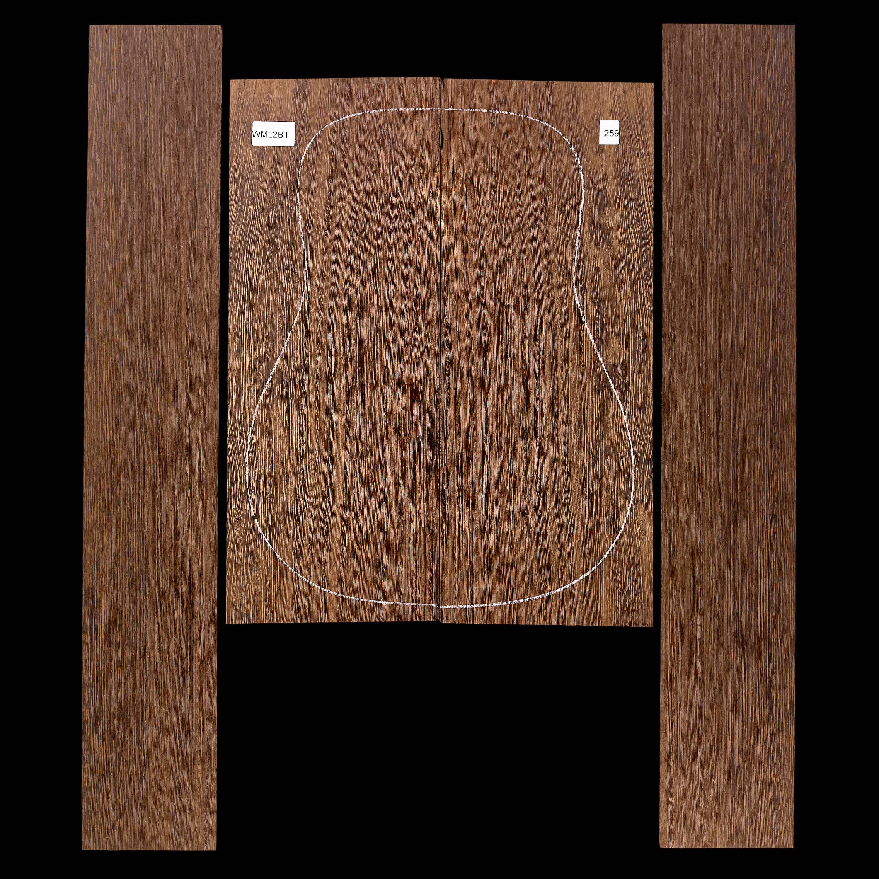 Set mit Boden + Zargen aus Wenge – 259