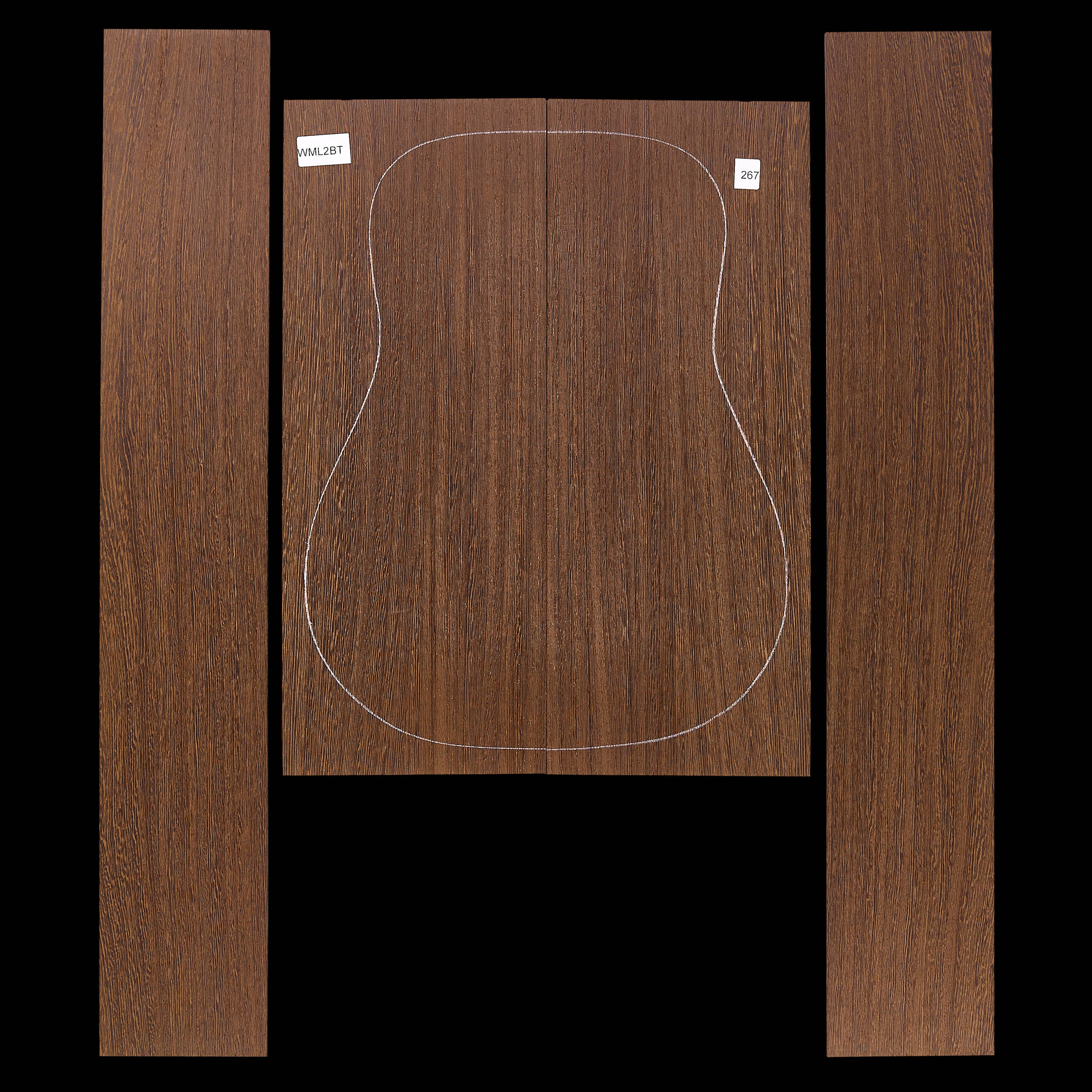 Set mit Boden + Zargen aus Wenge – 267 Set mit Boden + Zargen aus Wenge – 267