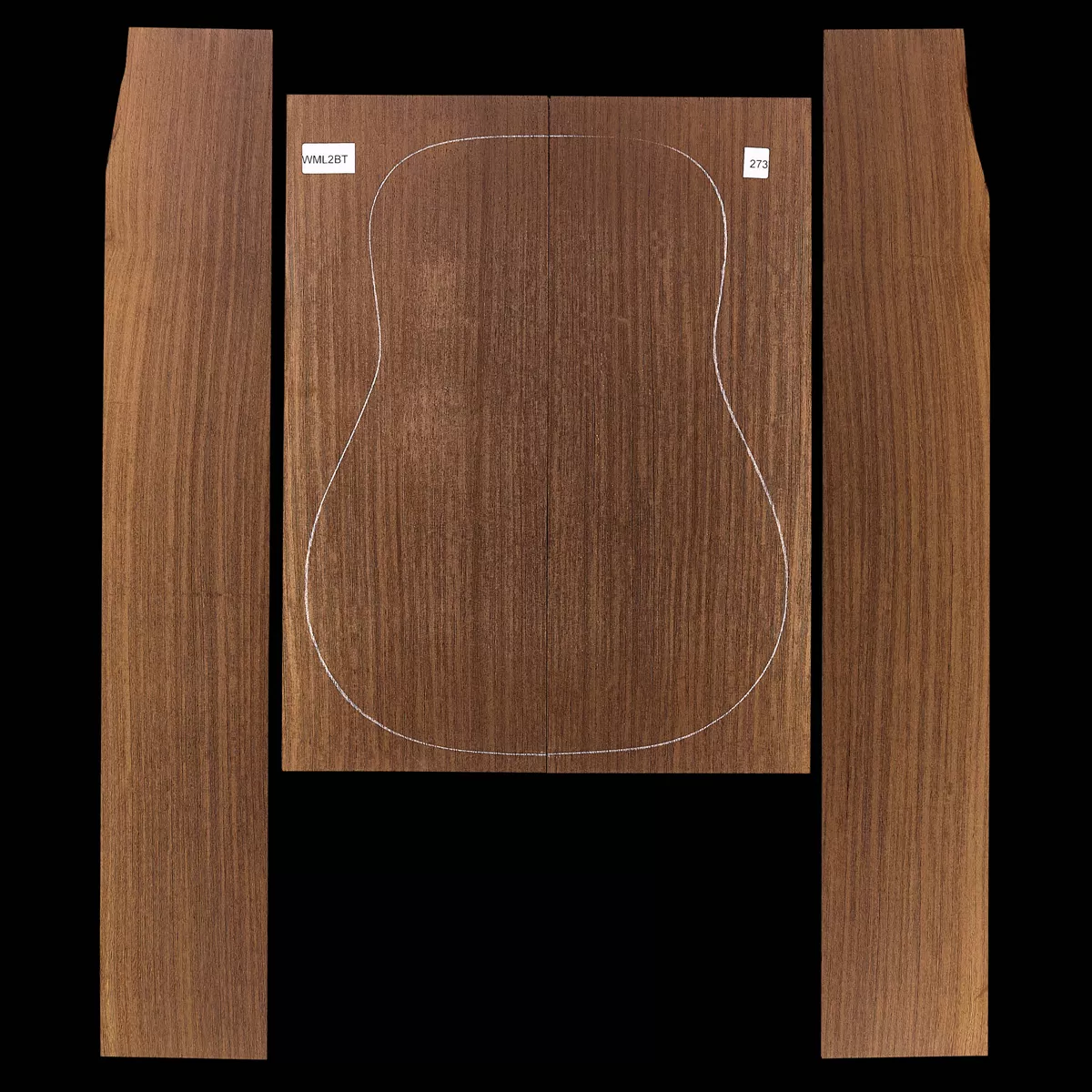 Set mit Boden + Zargen aus Wenge – 273 Set mit Boden + Zargen aus Wenge – 273