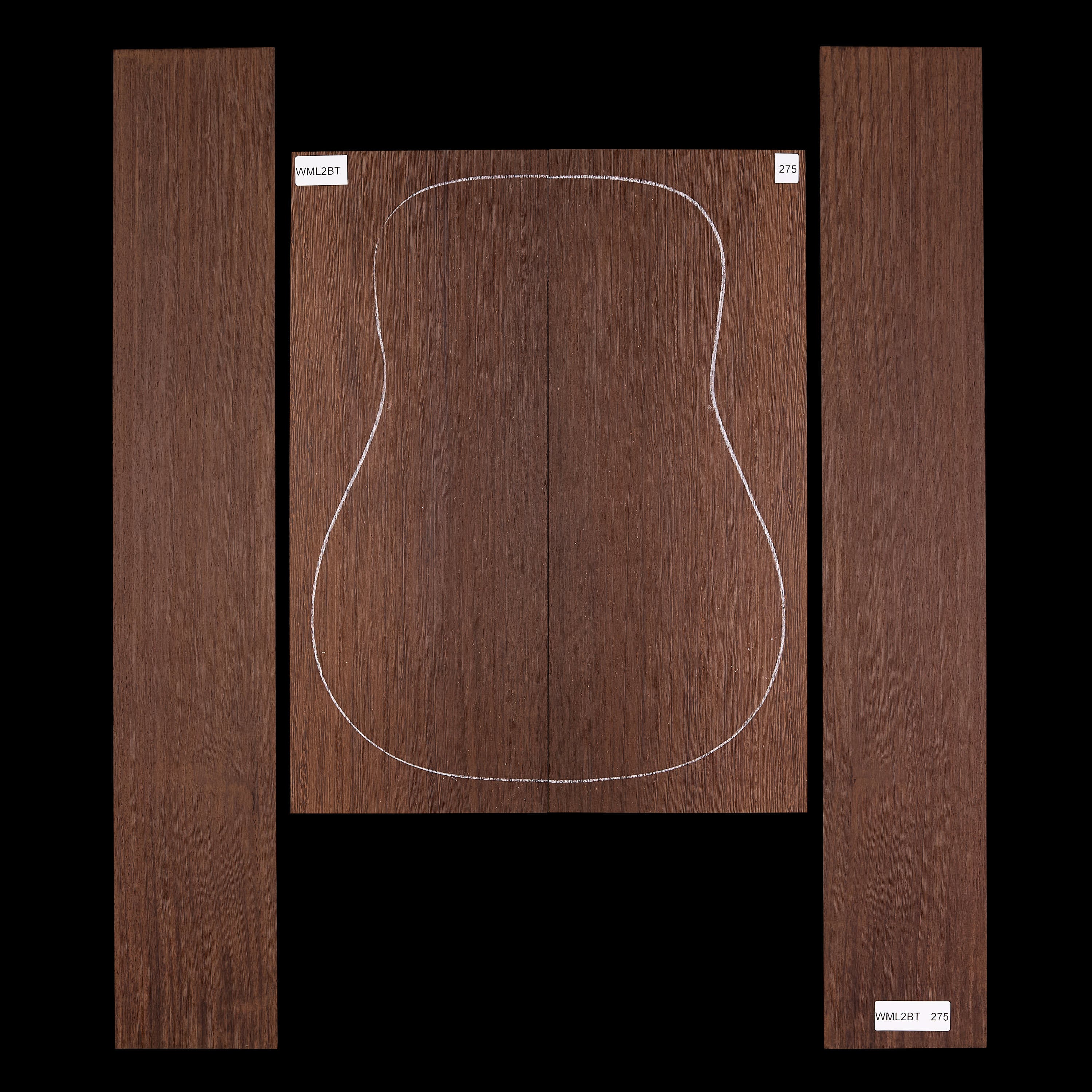 Set mit Boden&nbsp;+ Zargen aus Wenge&nbsp;– 275