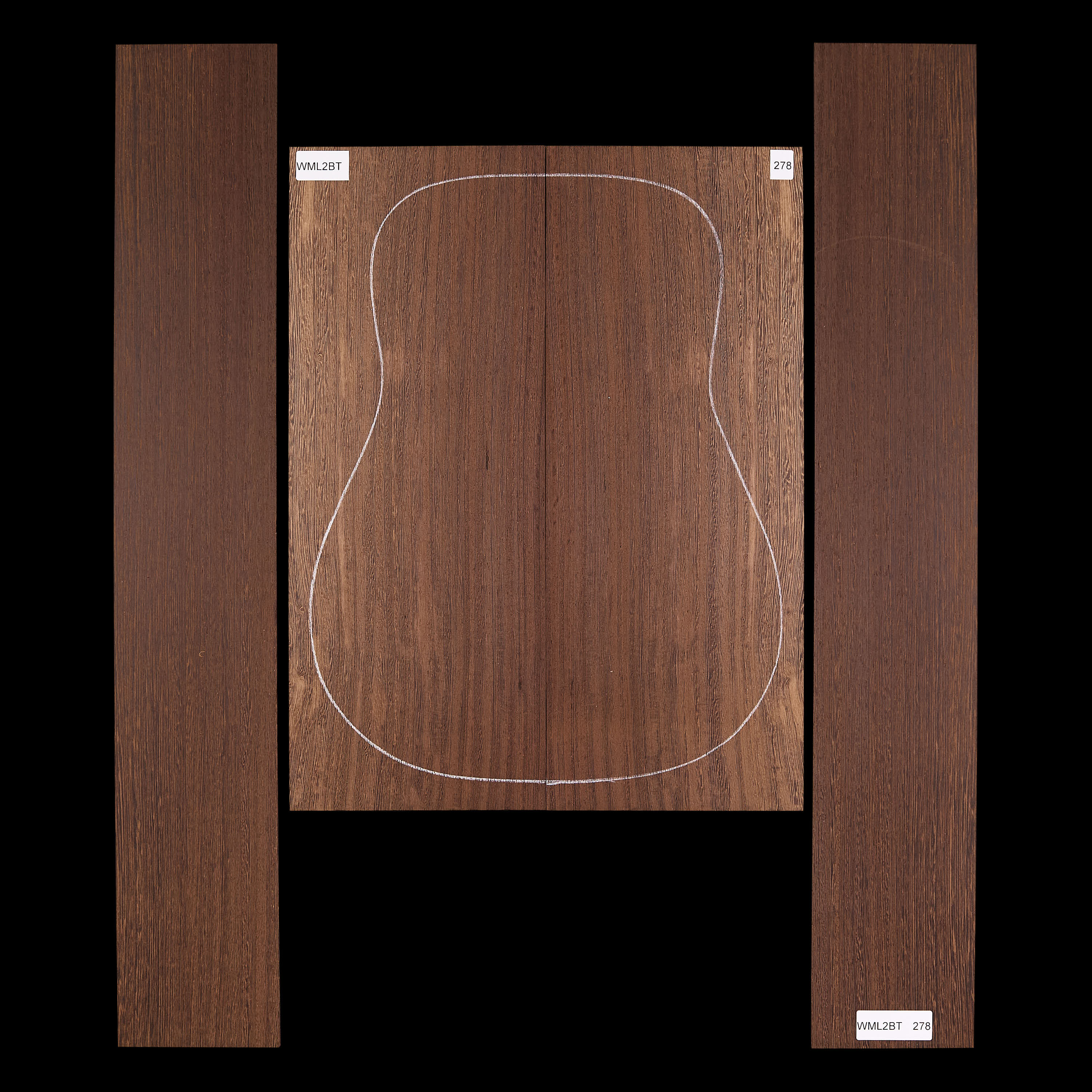 Set mit Boden&nbsp;+ Zargen aus Wenge&nbsp;– 278