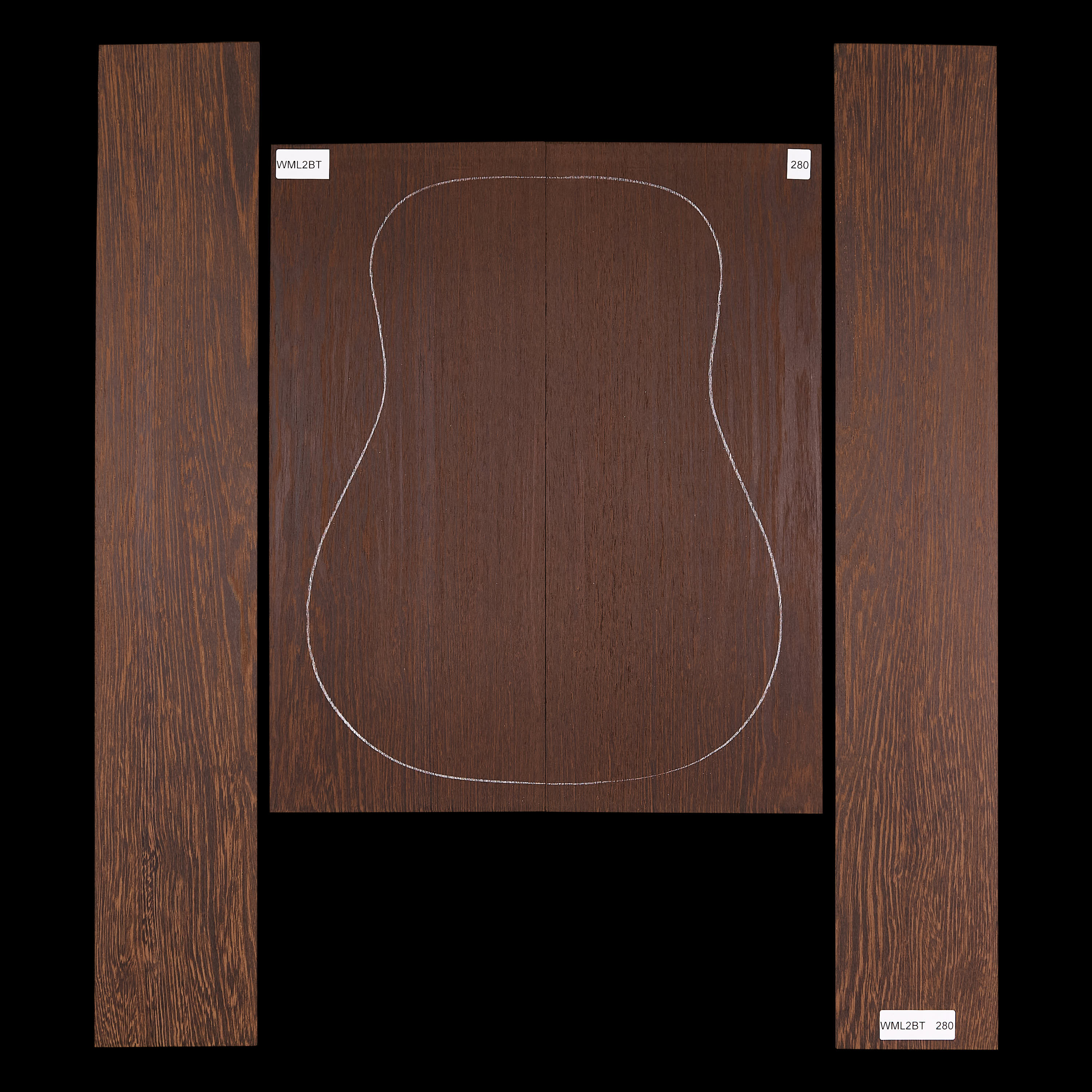 Set mit Boden&nbsp;+ Zargen aus Wenge&nbsp;– 280