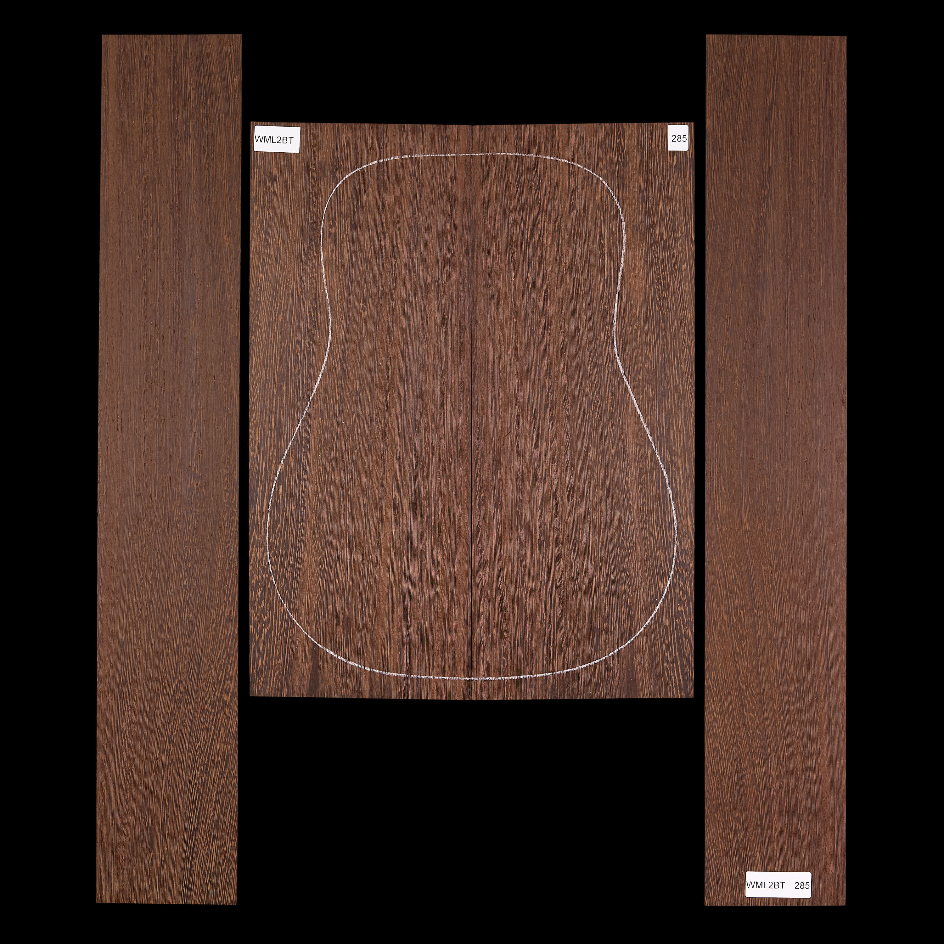 Set mit Boden&nbsp;+ Zargen aus Wenge&nbsp;– 285