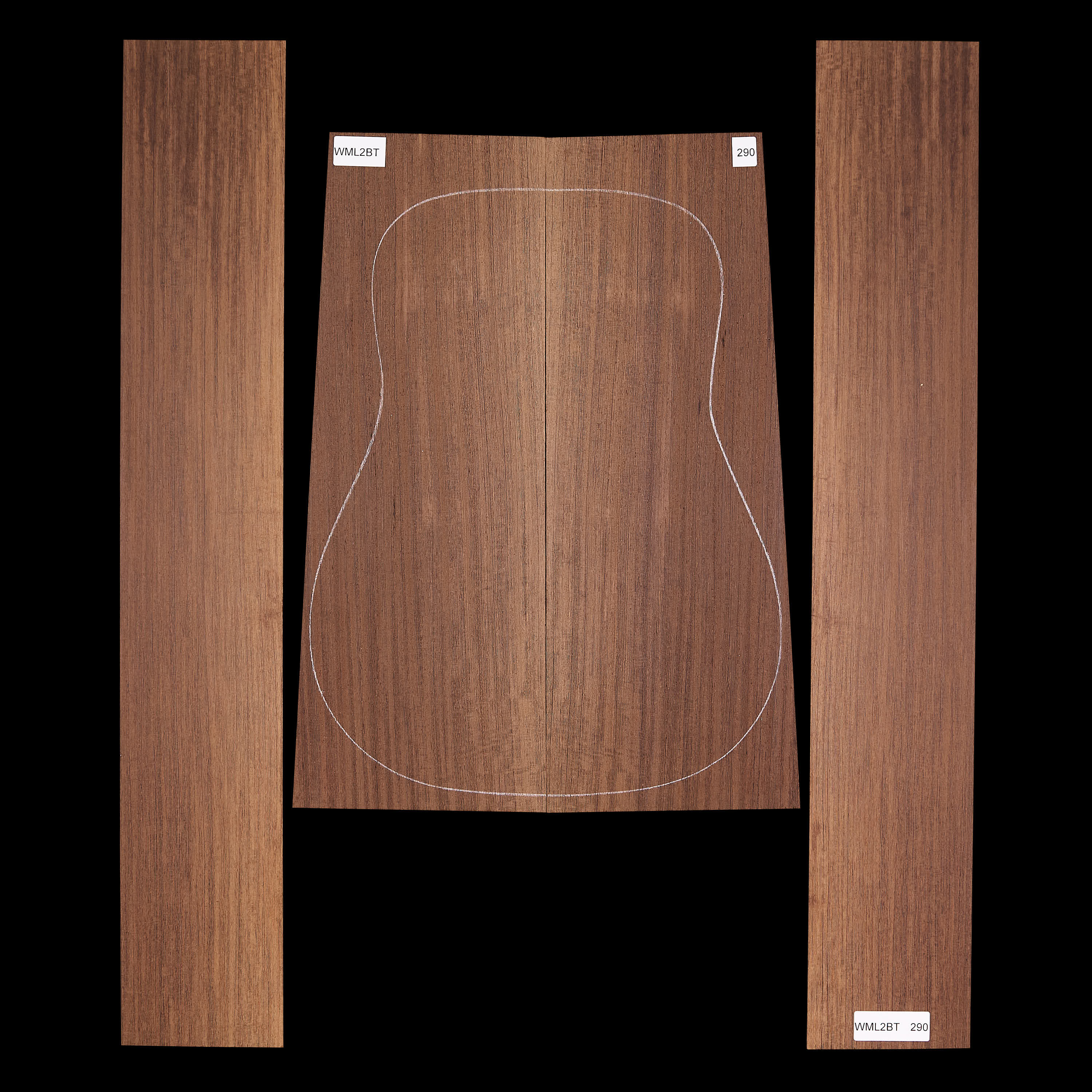 Set mit Boden&nbsp;+ Zargen aus Wenge&nbsp;– 290