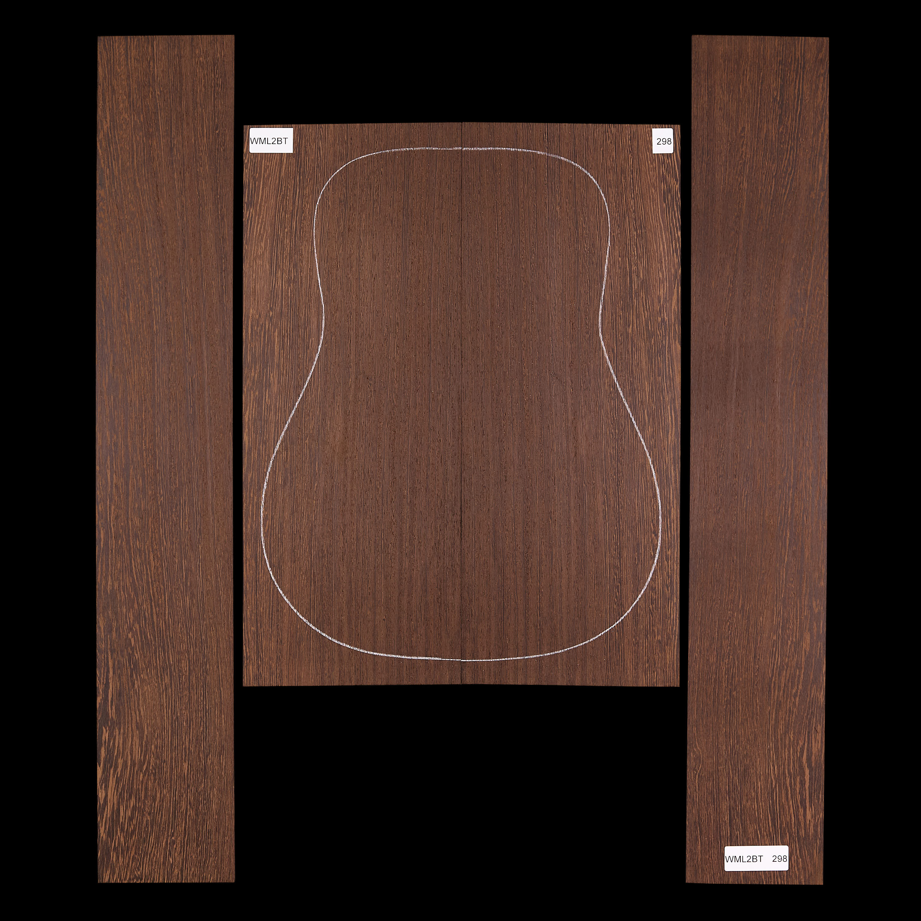 Set mit Boden&nbsp;+ Zargen aus Wenge&nbsp;– 298