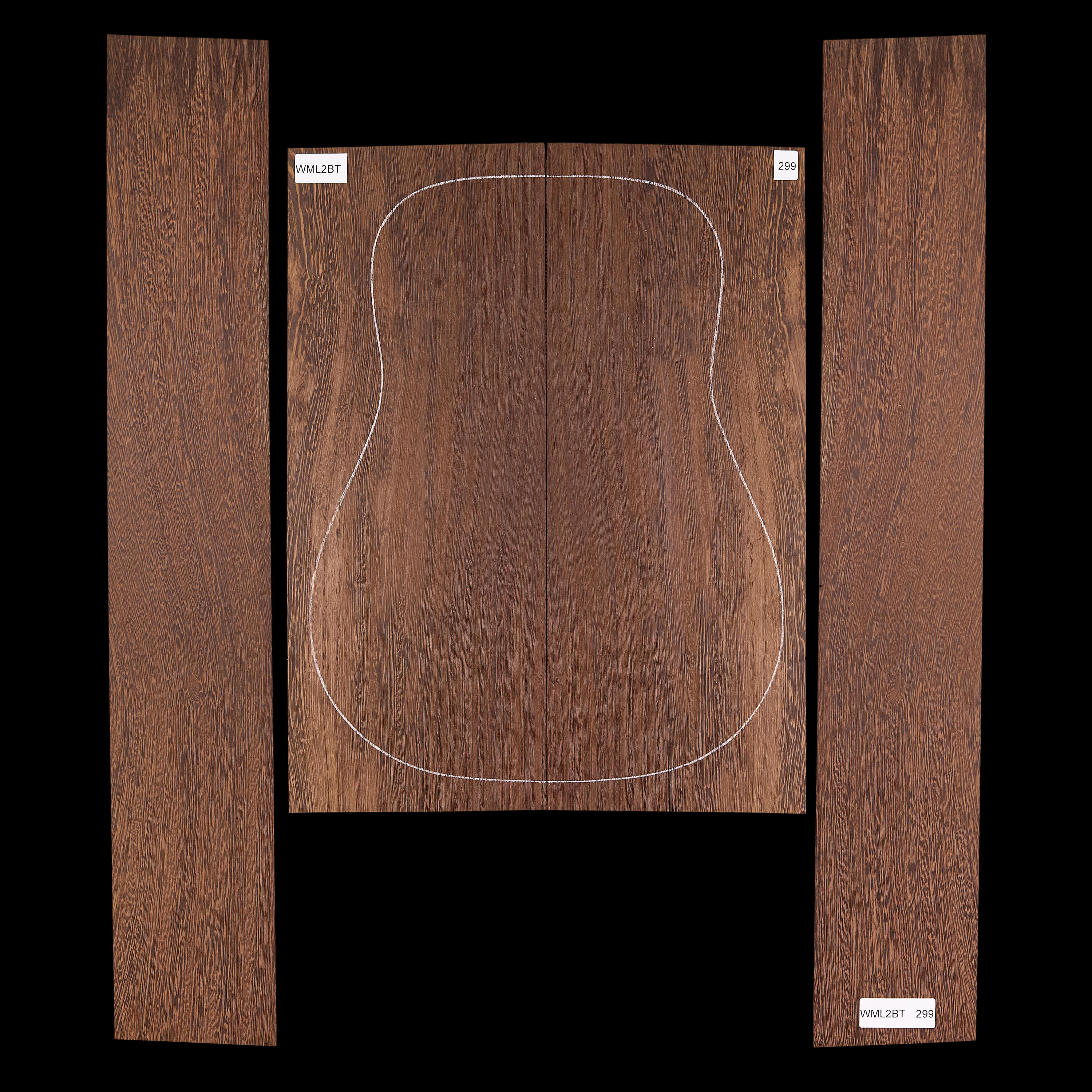 Set mit Boden&nbsp;+ Zargen aus Wenge&nbsp;– 299