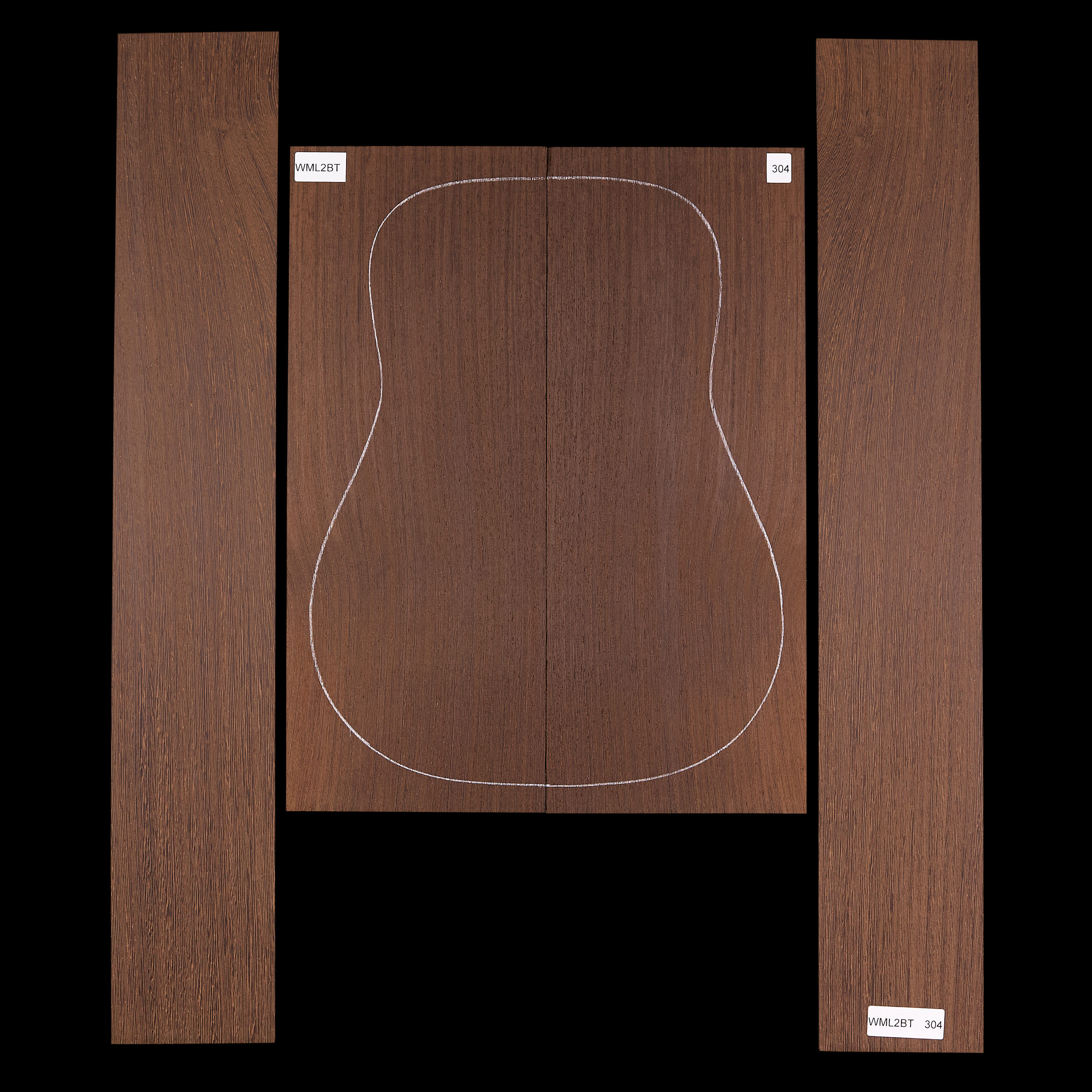 Set mit Boden&nbsp;+ Zargen aus Wenge&nbsp;– 304