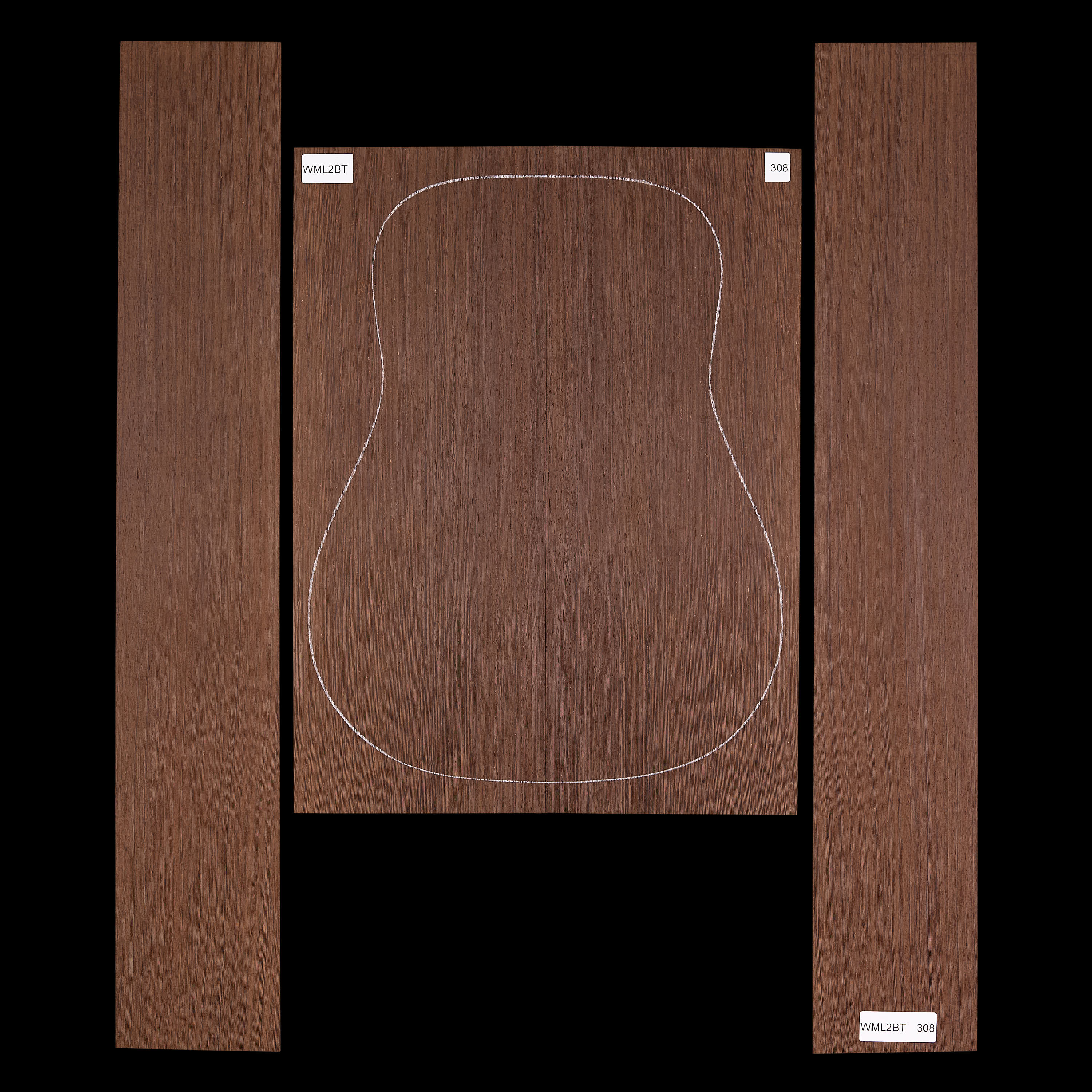 Set mit Boden&nbsp;+ Zargen aus Wenge&nbsp;– 308