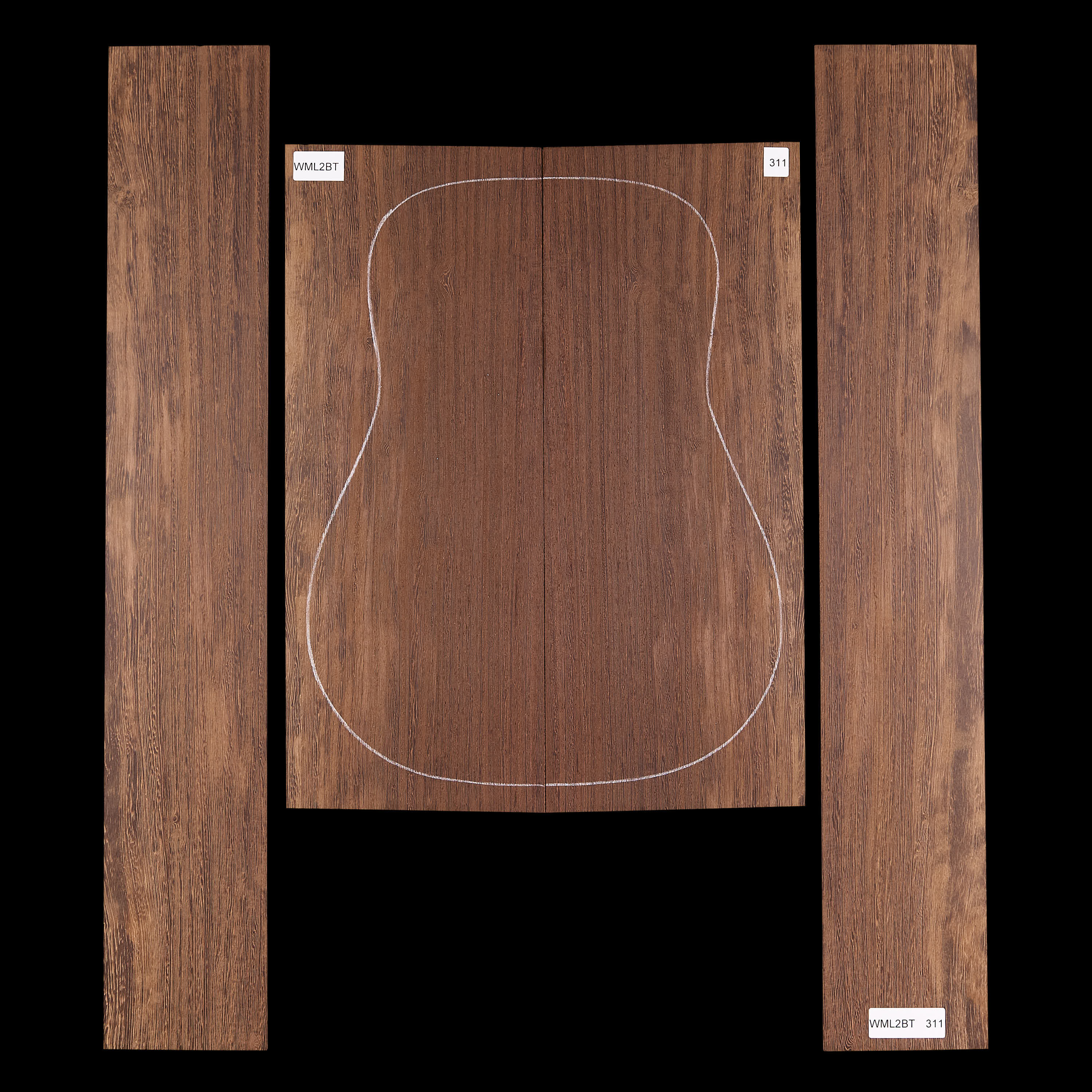 Set mit Boden&nbsp;+ Zargen aus Wenge&nbsp;– 311