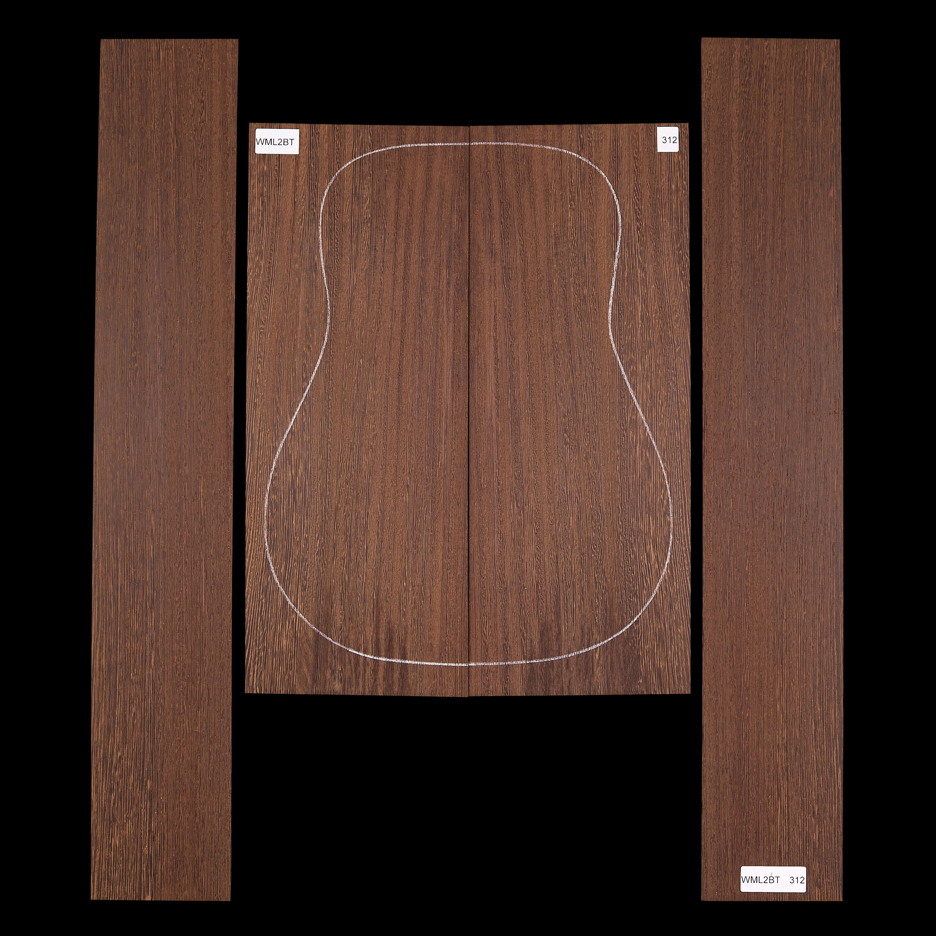 Set mit Boden&nbsp;+ Zargen aus Wenge&nbsp;– 312