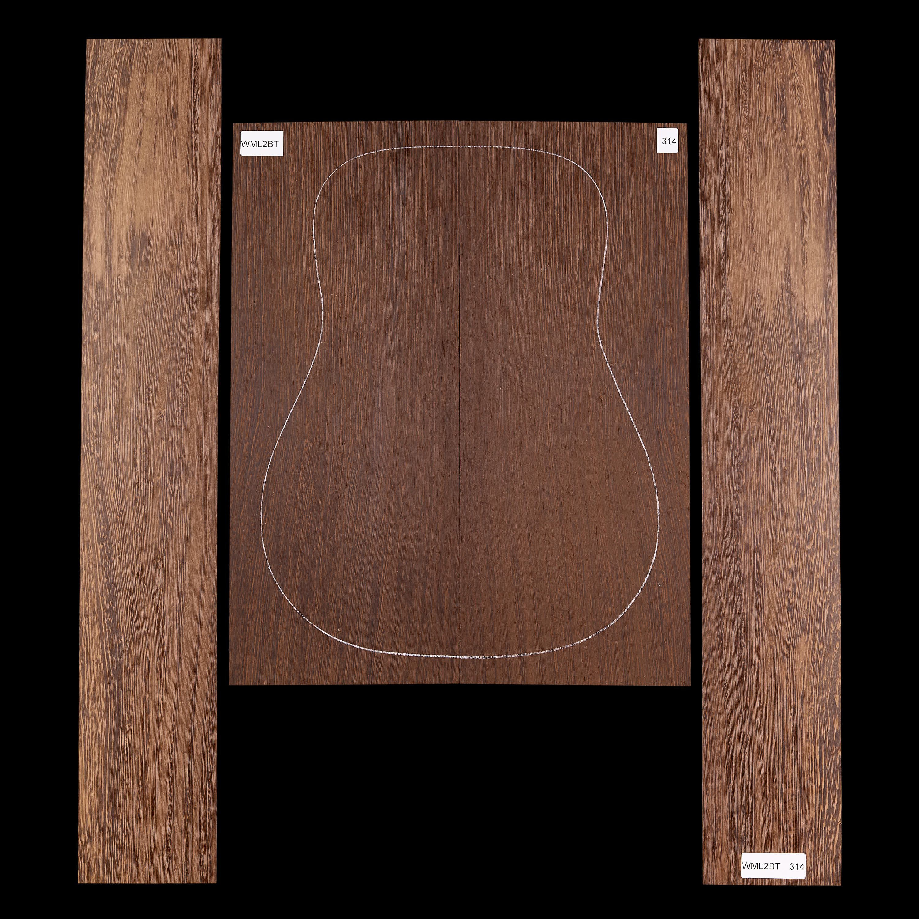 Set mit Boden&nbsp;+ Zargen aus Wenge&nbsp;– 314