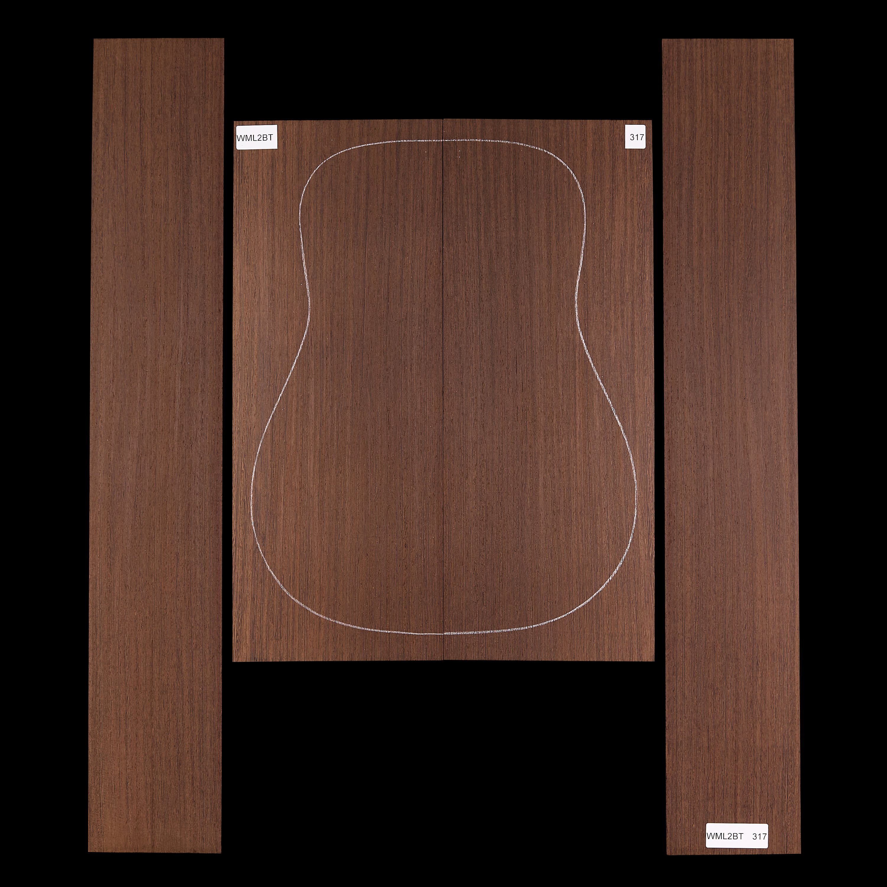 Set mit Boden&nbsp;+ Zargen aus Wenge&nbsp;– 317