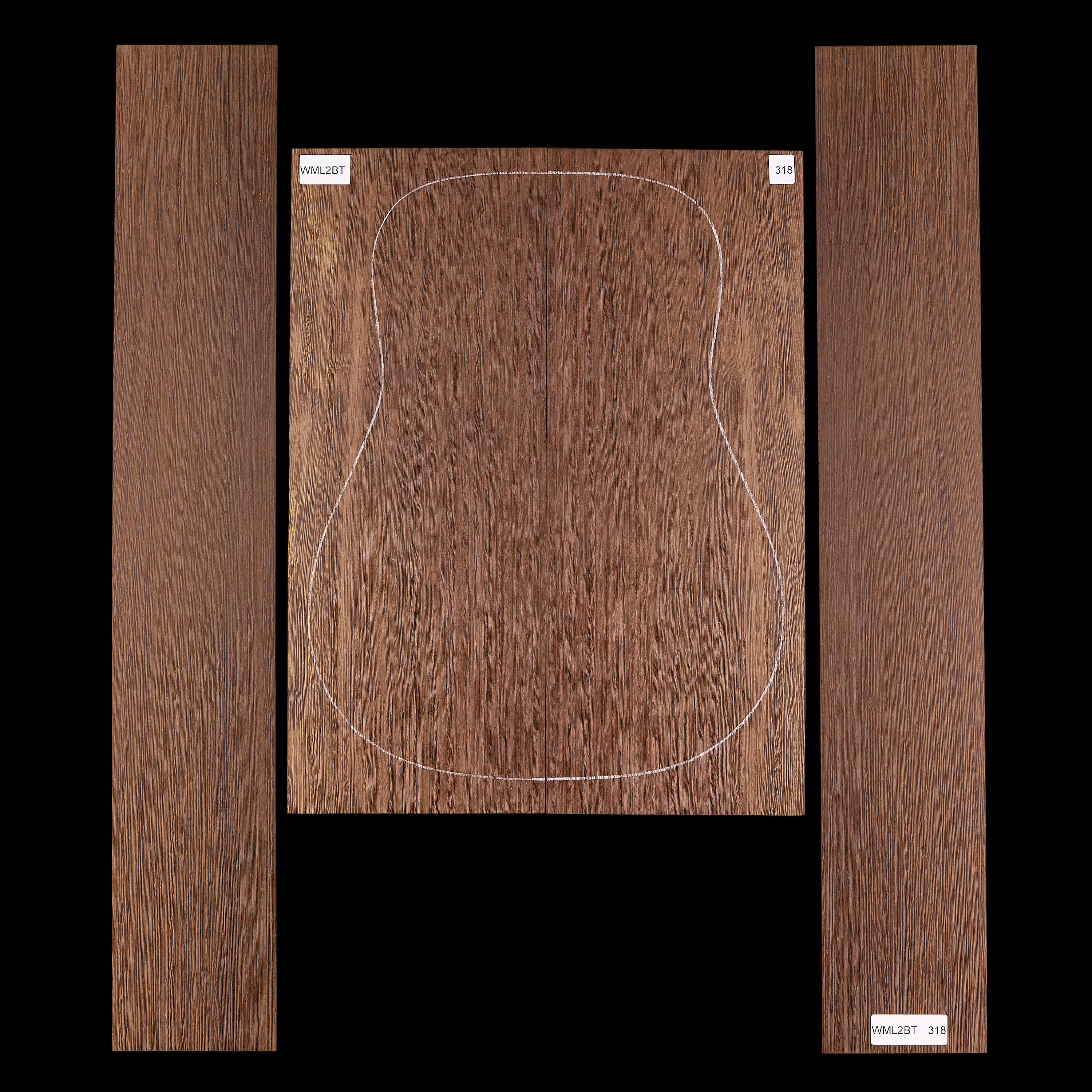 Set mit Boden&nbsp;+ Zargen aus Wenge&nbsp;– 318