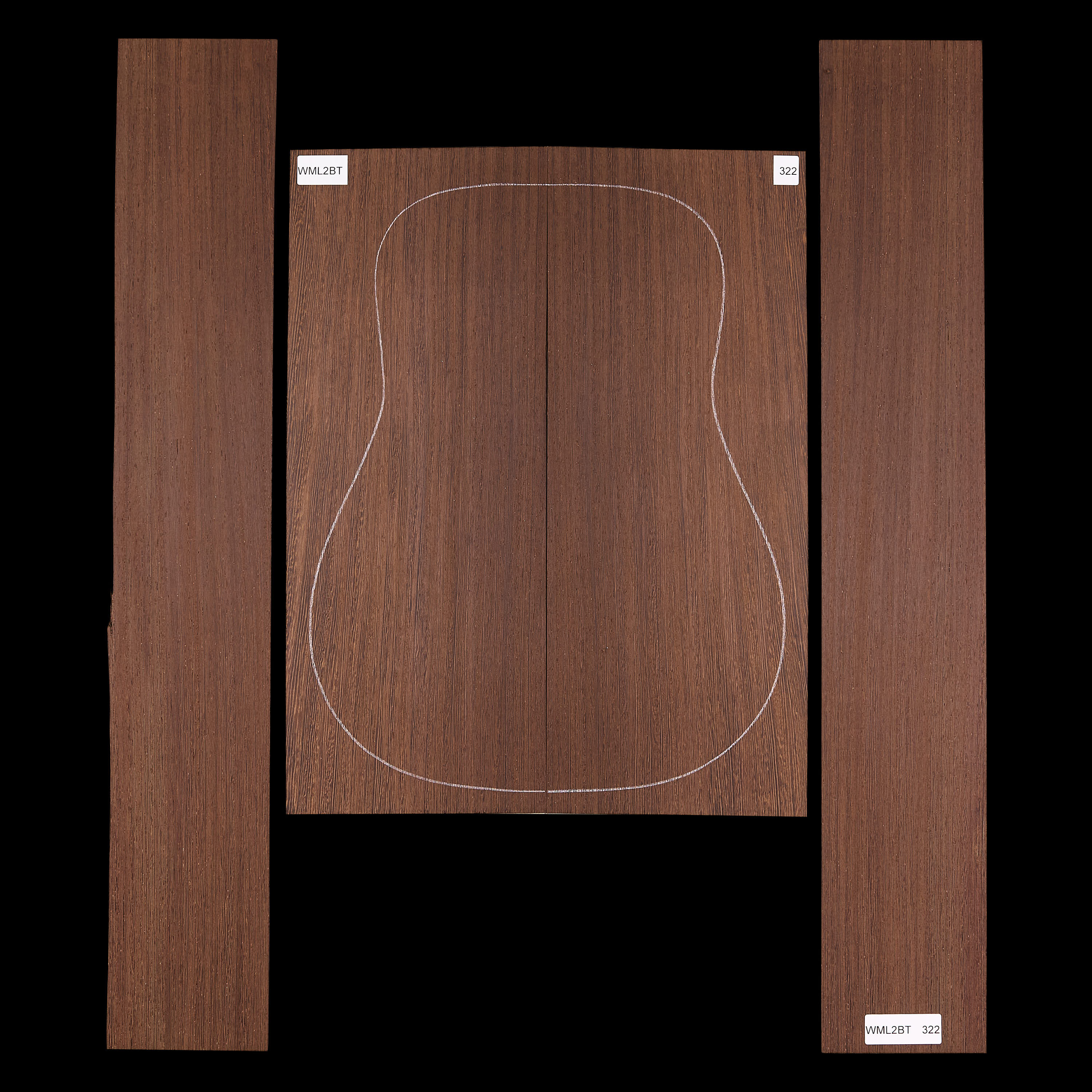 Set mit Boden&nbsp;+ Zargen aus Wenge&nbsp;– 322