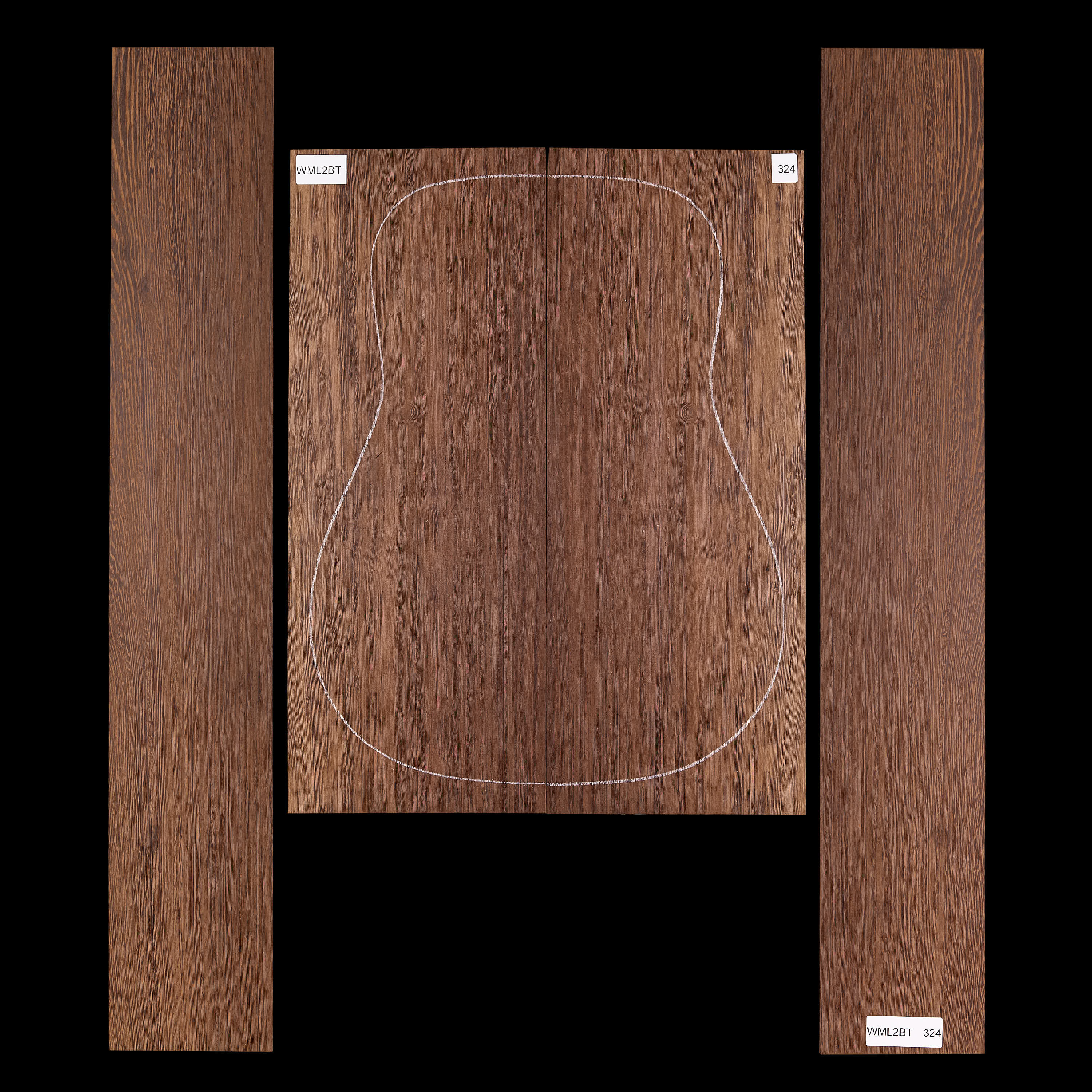 Set mit Boden&nbsp;+ Zargen aus Wenge&nbsp;– 324