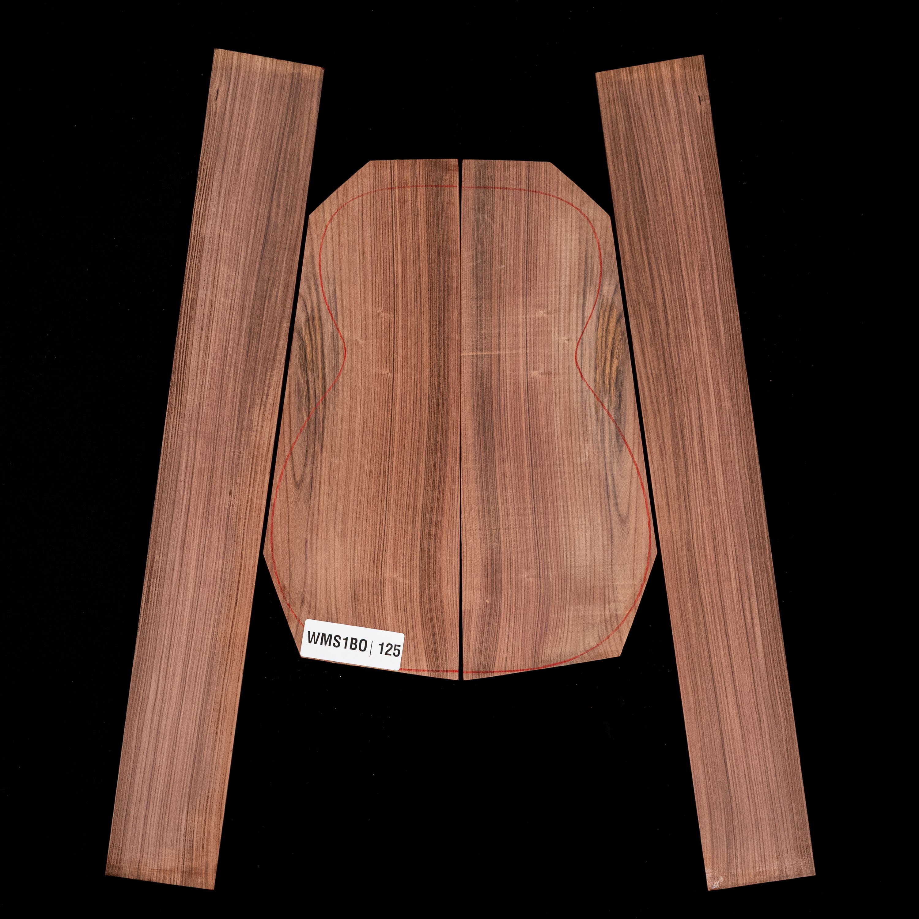 Set mit Boden&nbsp;+ Zargen aus Pau Ferro&nbsp;– 125