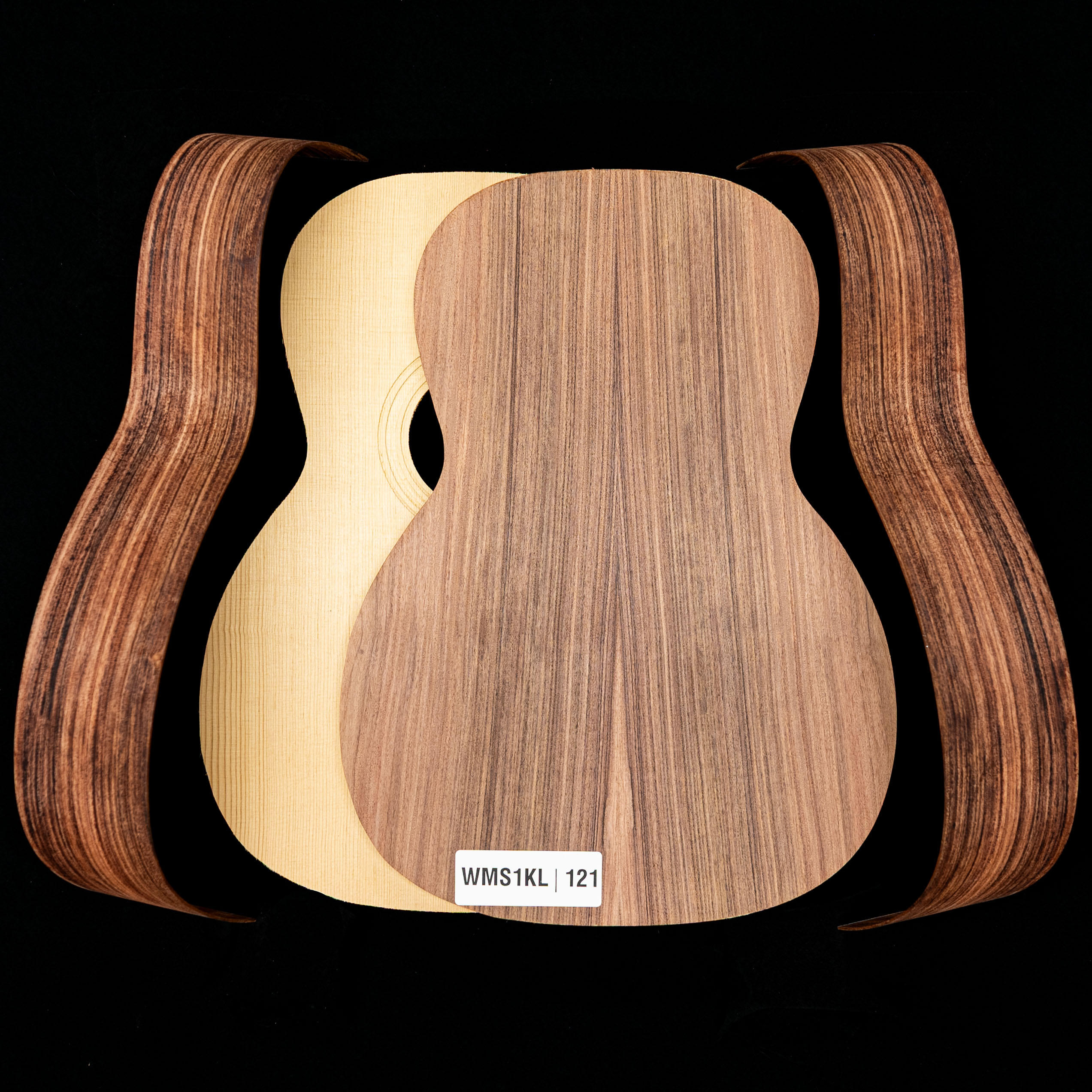 „WoodStax Pau Ferro Triple-O“-Gitarren-Bausatz, geschraubter Hals – 121 „WoodStax Pau Ferro Triple-O“-Gitarren-Bausatz, geschraubter Hals – 121
