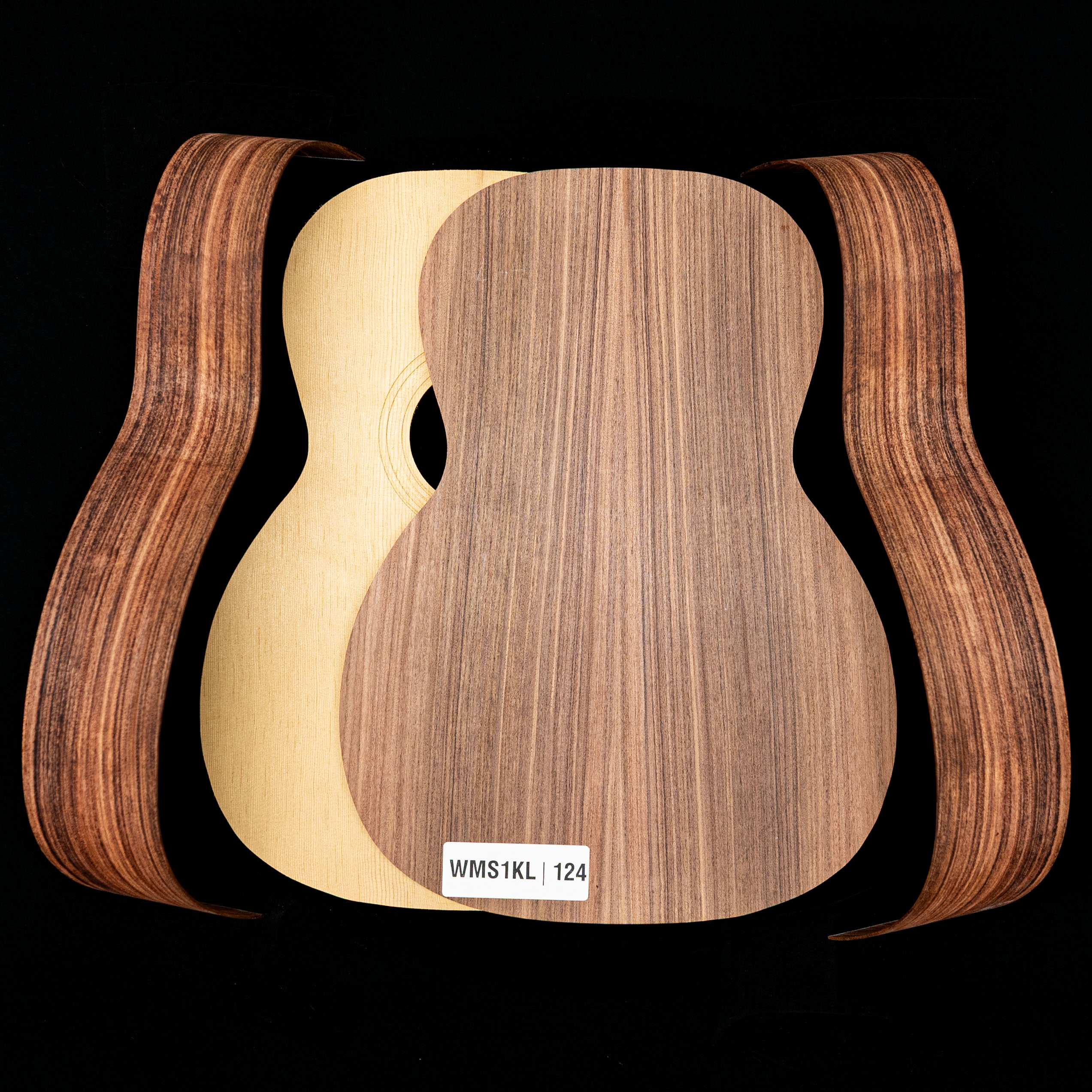 „WoodStax Pau Ferro Triple-O“-Gitarren-Bausatz, geschraubter Hals&nbsp;– 124