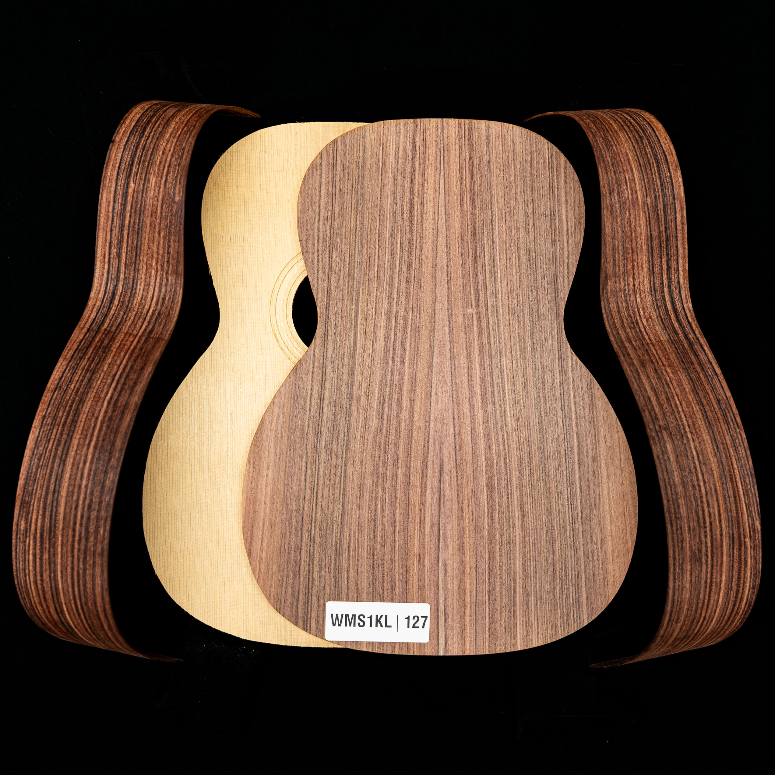 „WoodStax Pau Ferro Triple-O“-Gitarren-Bausatz, geschraubter Hals&nbsp;– 127