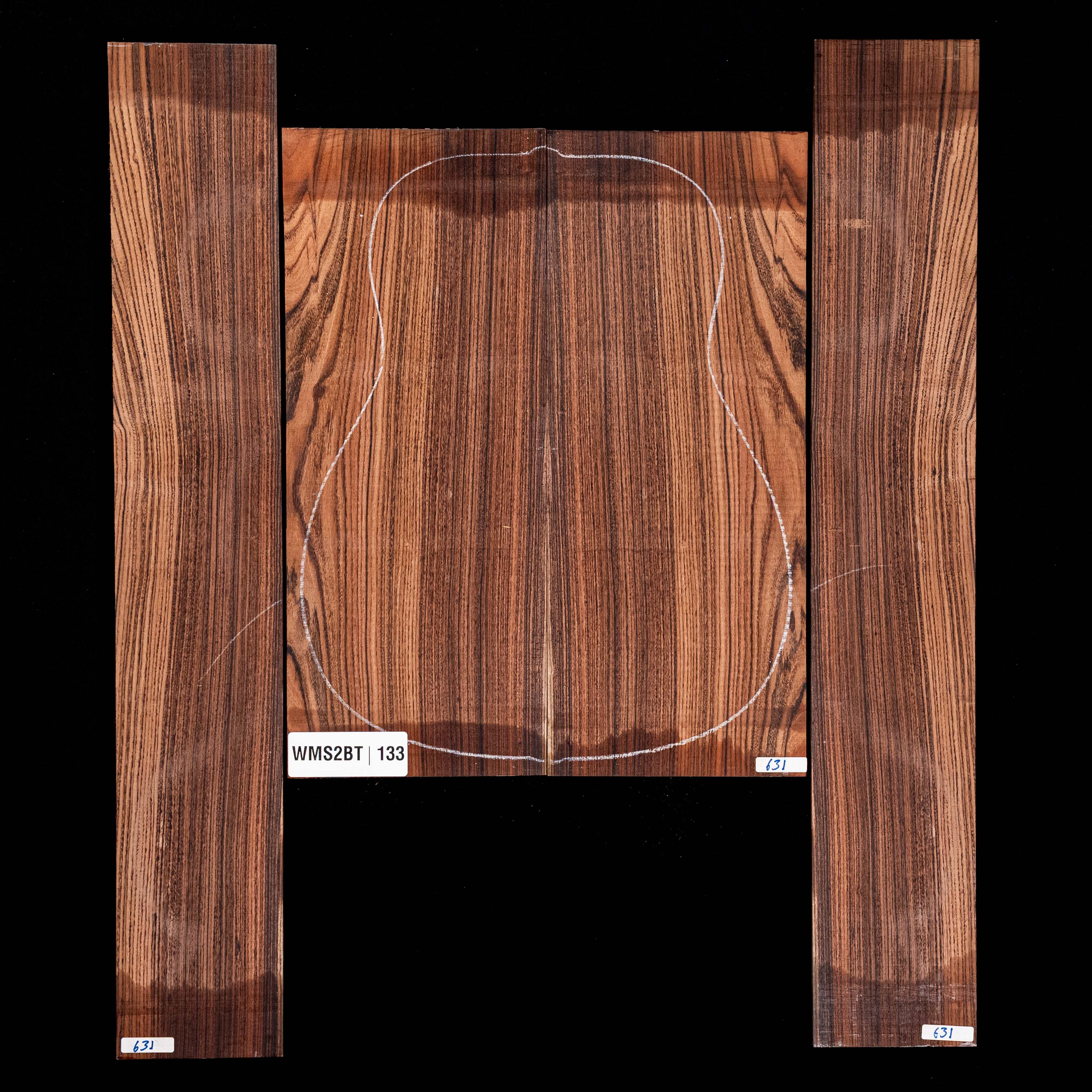 Set mit Boden + Zargen aus Pau Ferro – 133