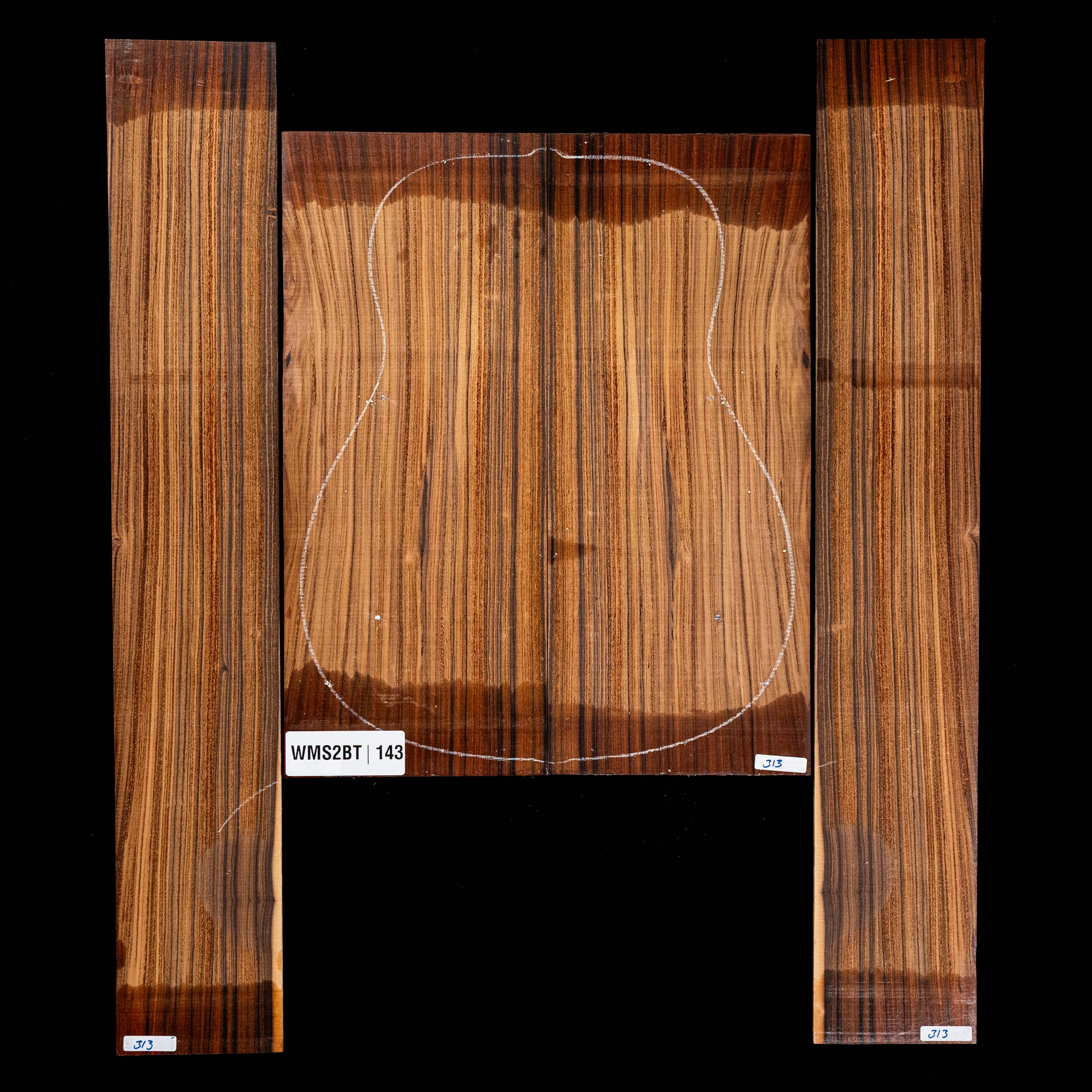 Set mit Boden + Zargen aus Pau Ferro – 143