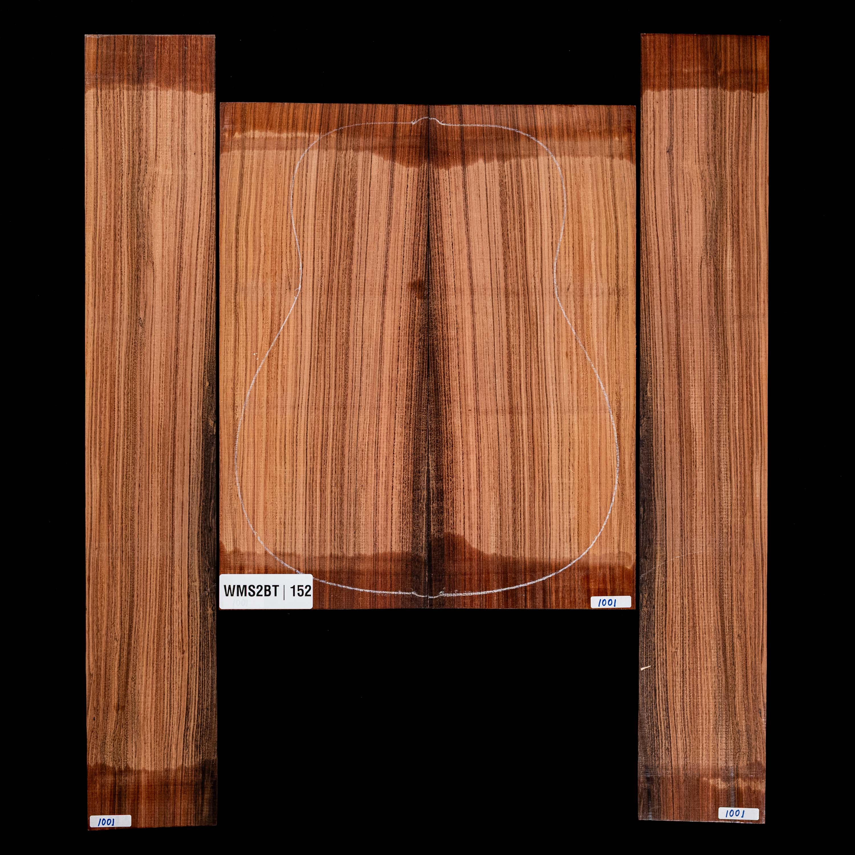 Set mit Boden&nbsp;+ Zargen aus Pau Ferro&nbsp;– 152