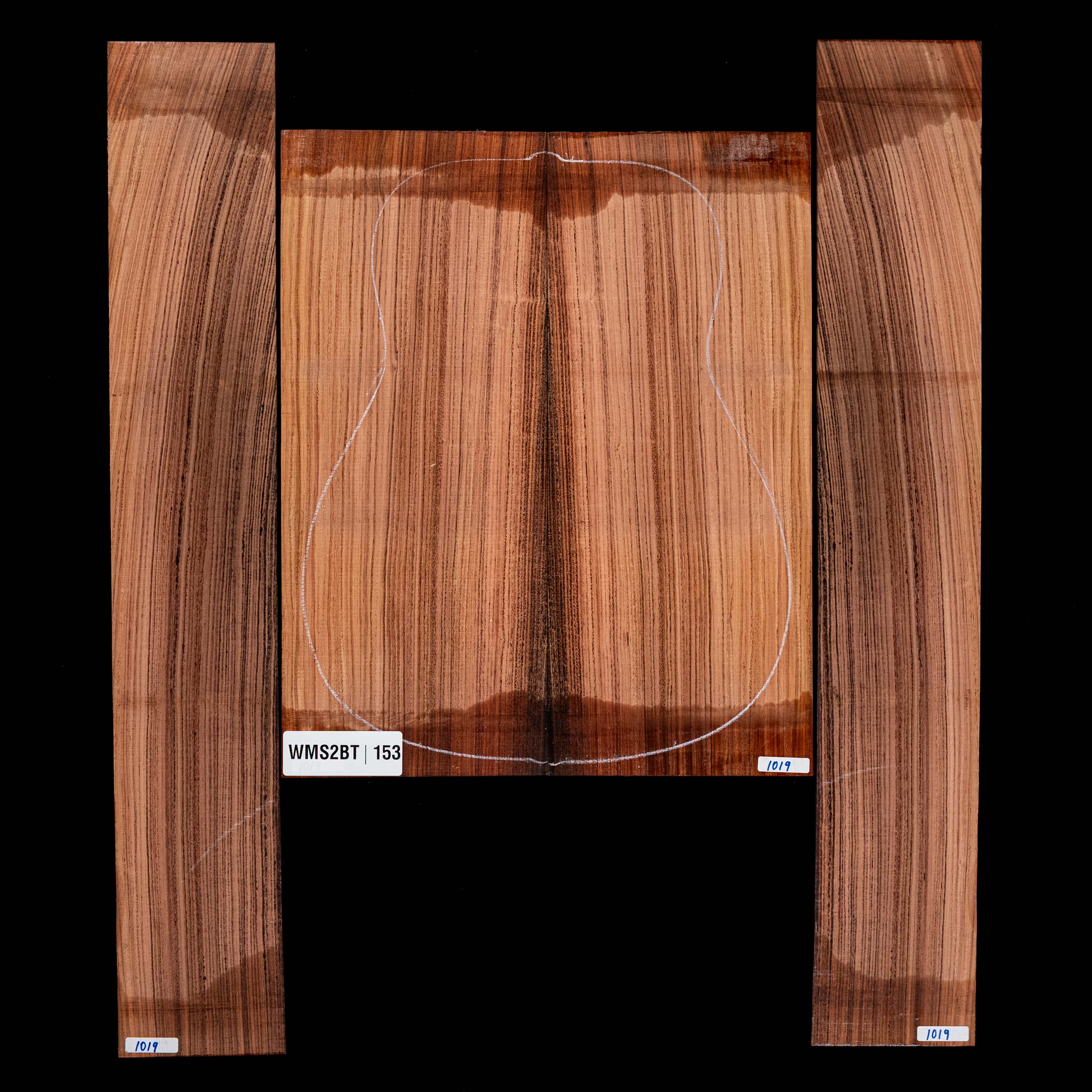 Set mit Boden&nbsp;+ Zargen aus Pau Ferro&nbsp;– 153