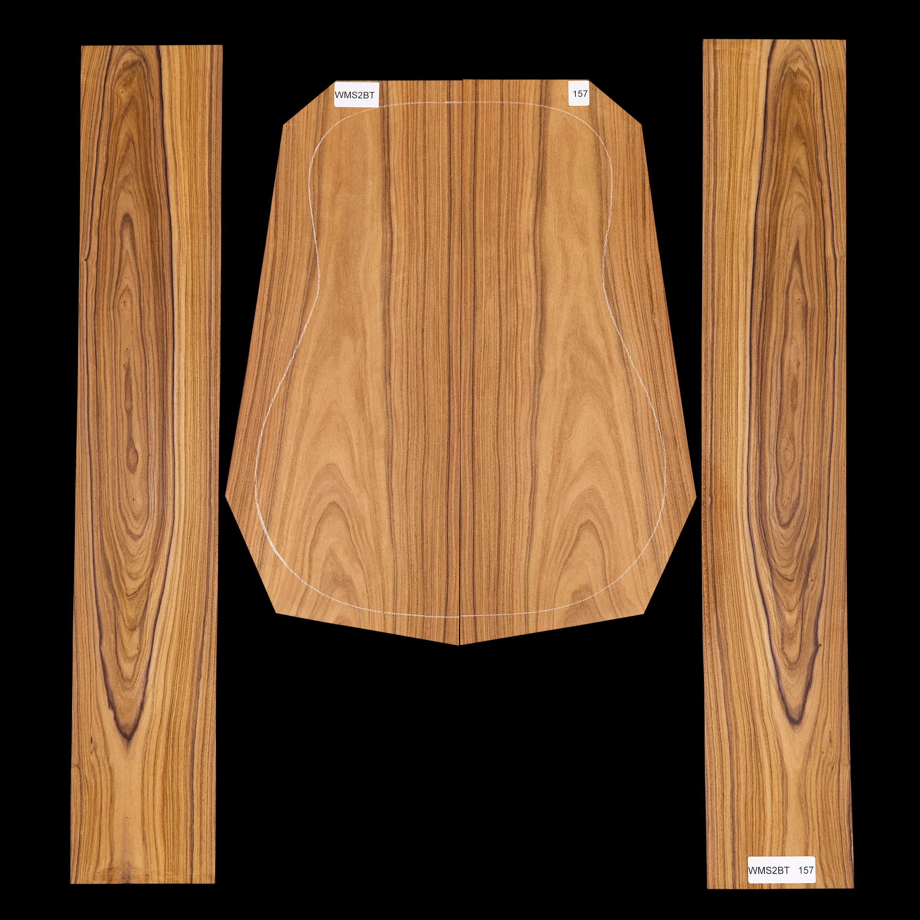 Set mit Boden&nbsp;+ Zargen aus Pau Ferro&nbsp;– 157