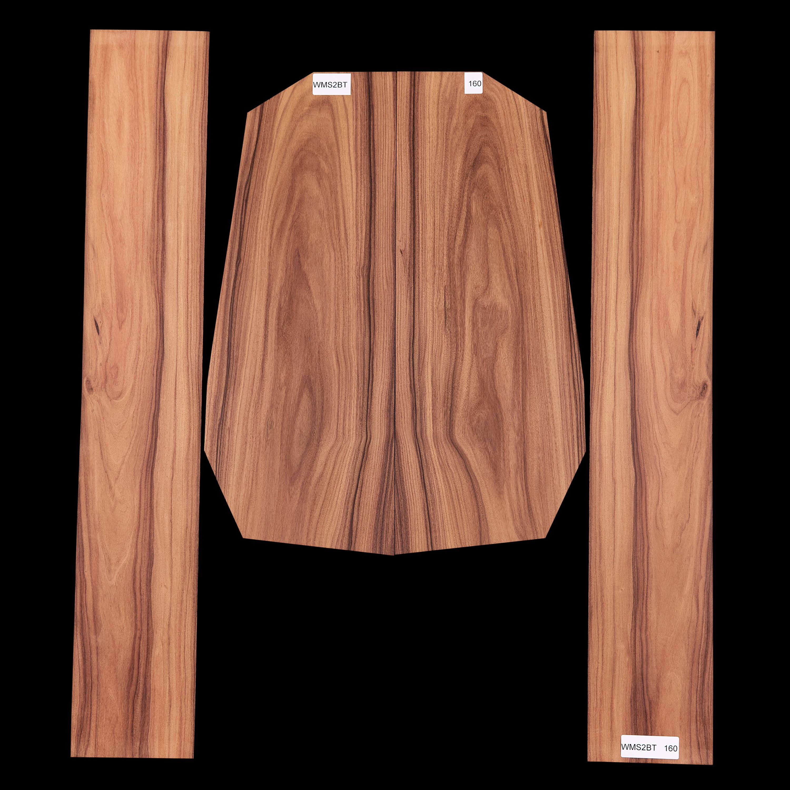 Set mit Boden&nbsp;+ Zargen aus Pau Ferro&nbsp;– 160