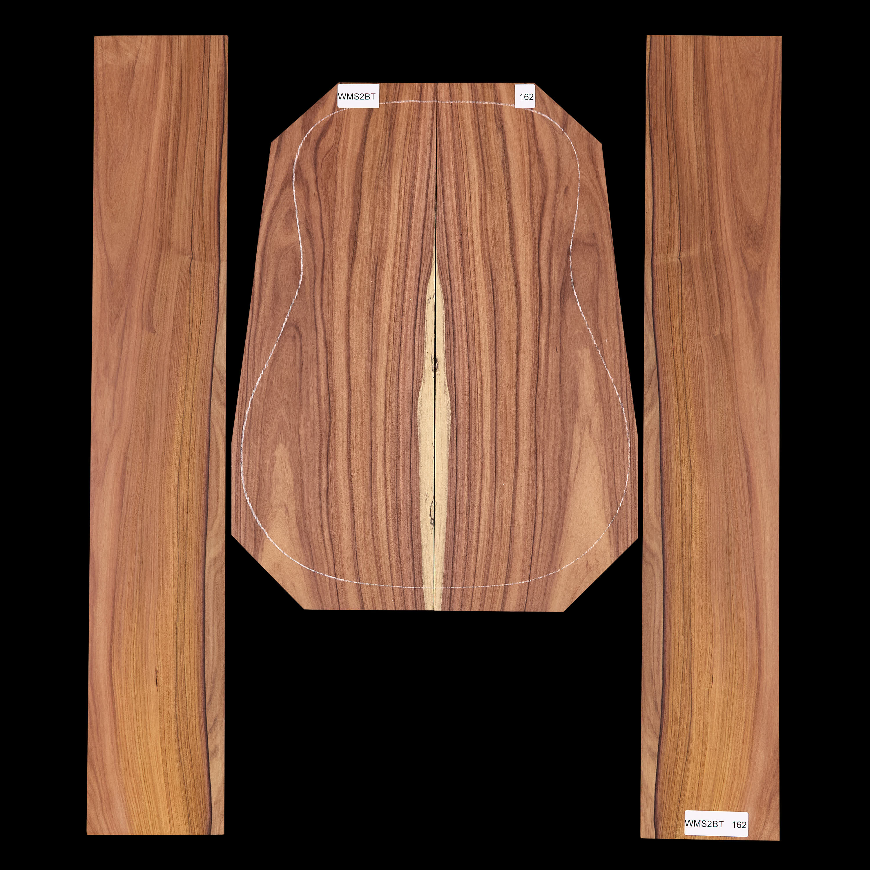 Set mit Boden&nbsp;+ Zargen aus Pau Ferro&nbsp;– 162