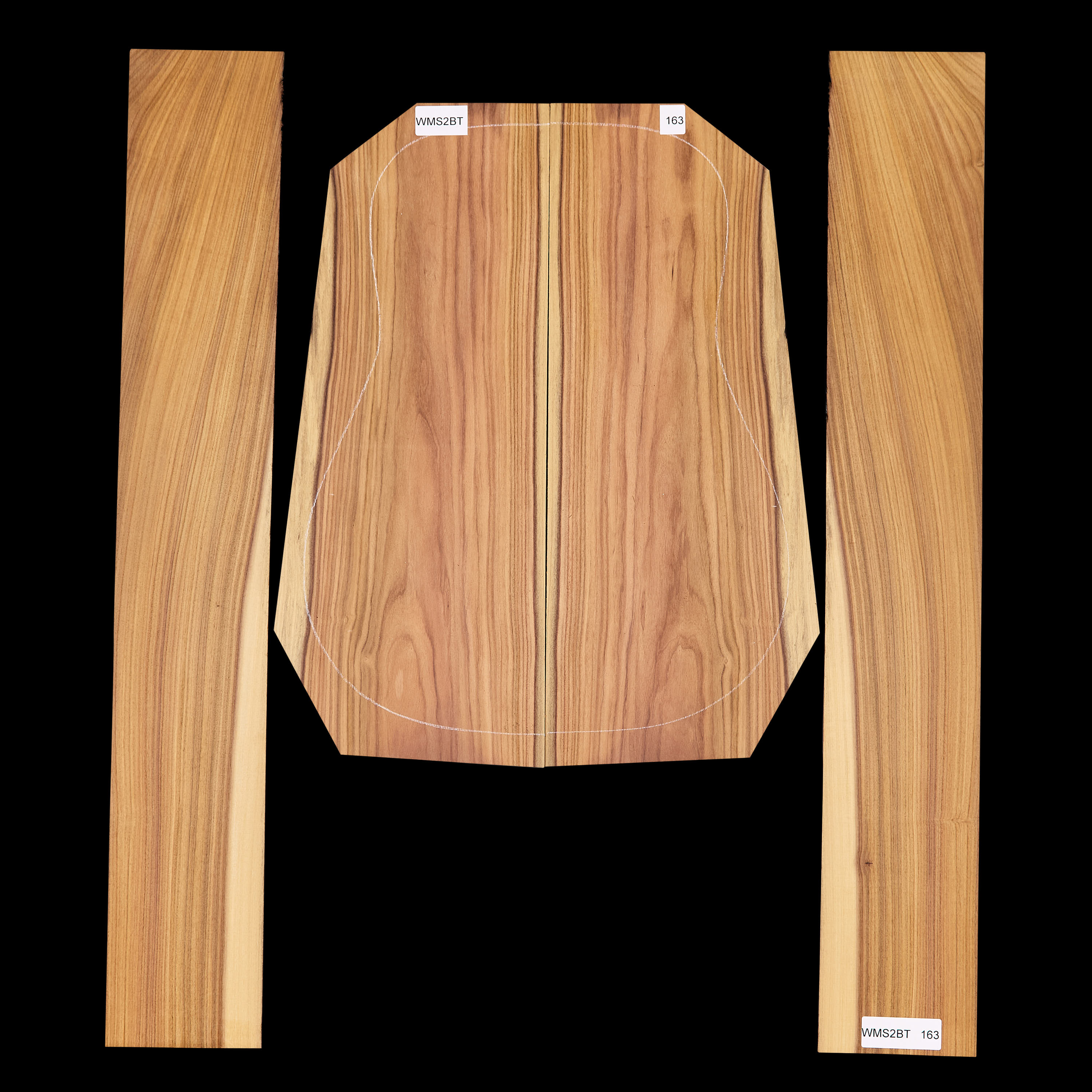 Set mit Boden&nbsp;+ Zargen aus Pau Ferro&nbsp;– 163
