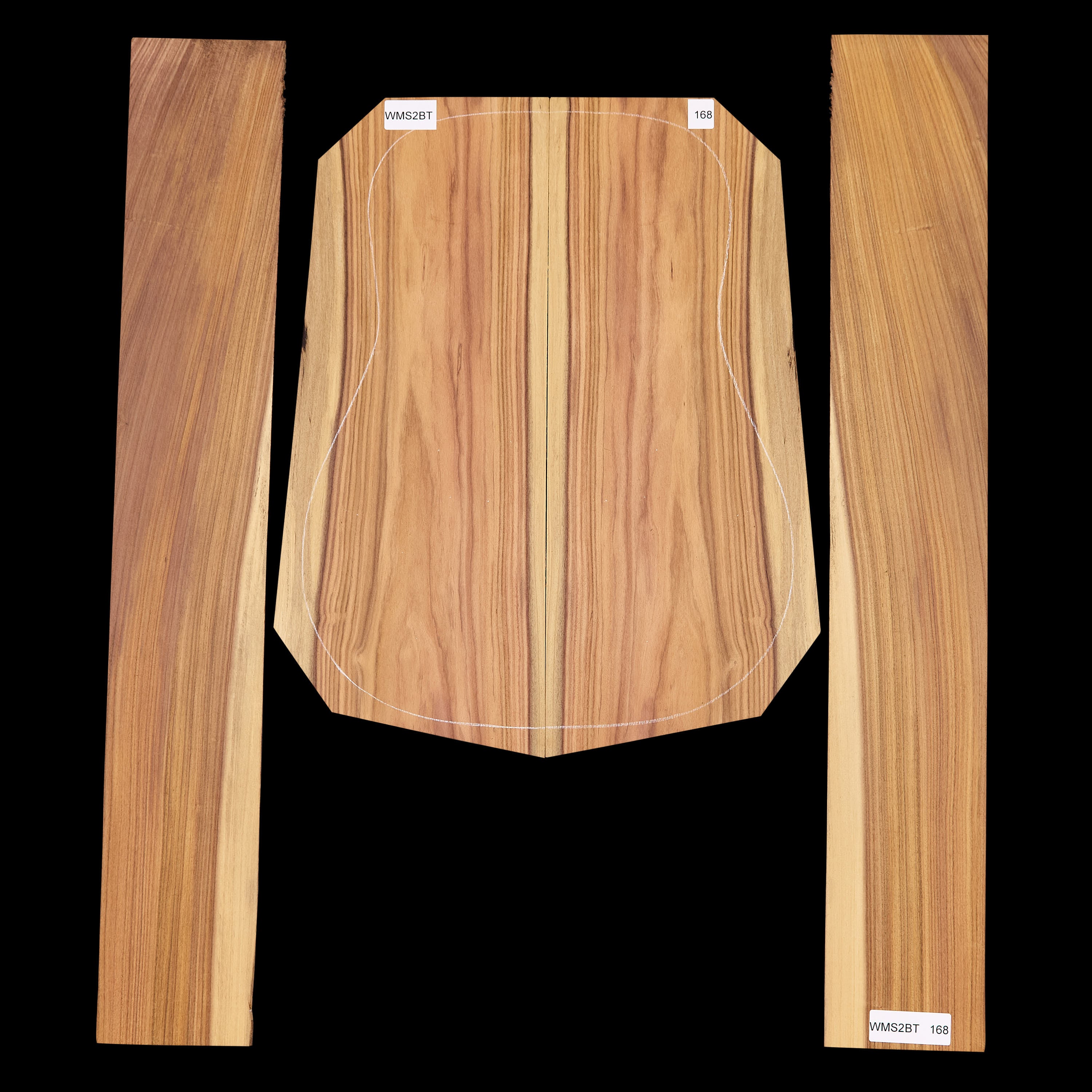 Set mit Boden&nbsp;+ Zargen aus Pau Ferro&nbsp;– 168