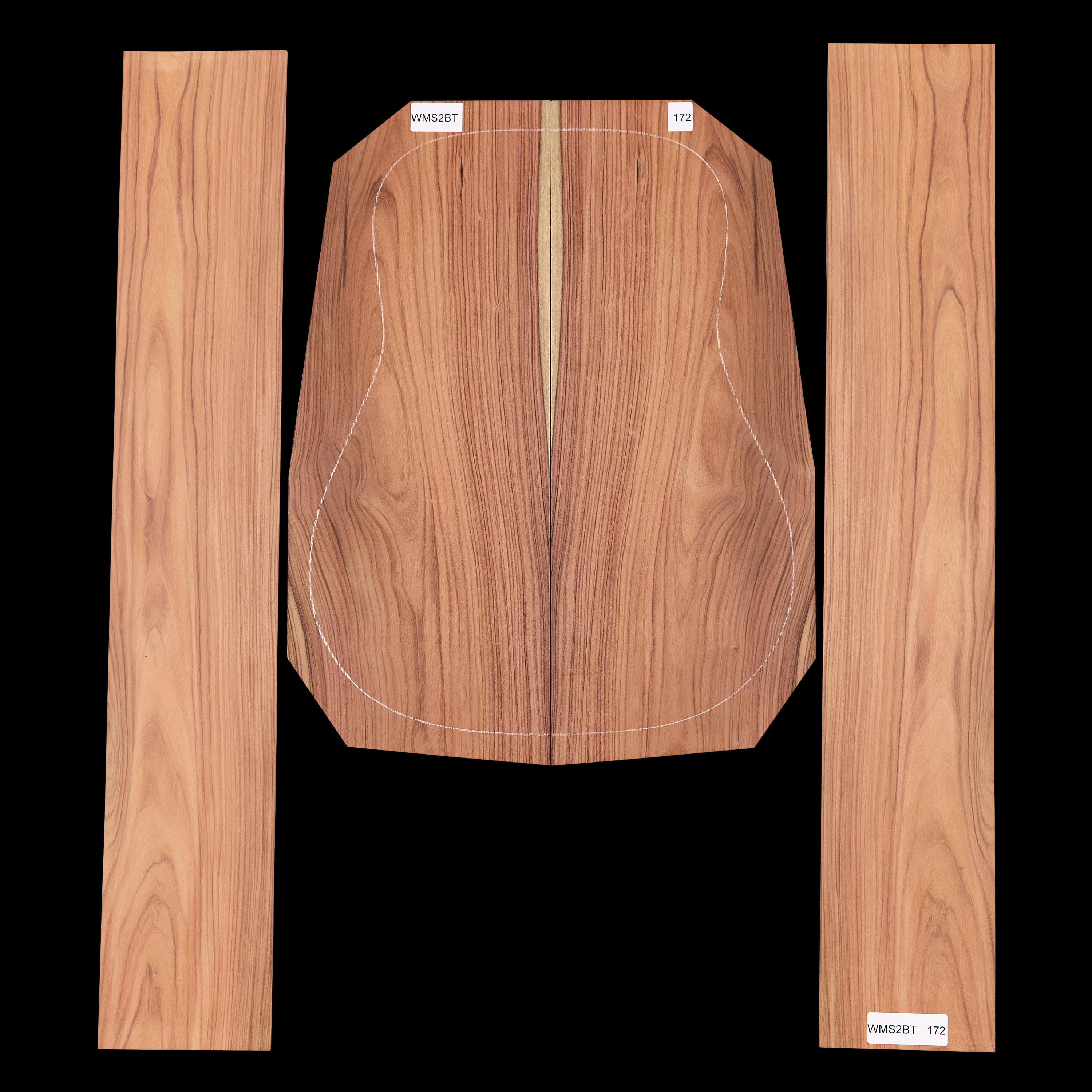 Set mit Boden&nbsp;+ Zargen aus Pau Ferro&nbsp;– 172