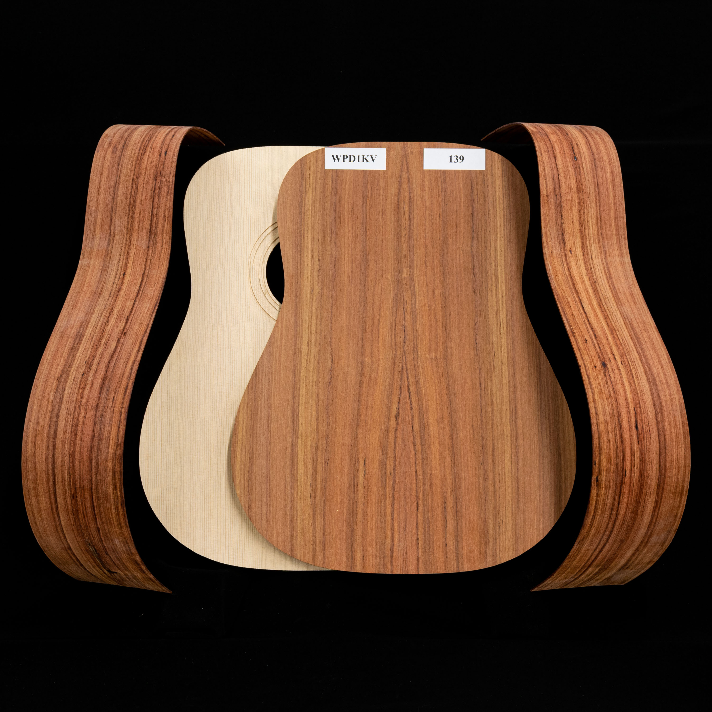 „WoodStax Granadillo Dreadnought“-Bausatz, geschraubter Hals – 139 „WoodStax Granadillo Dreadnought“-Bausatz, geschraubter Hals – 139