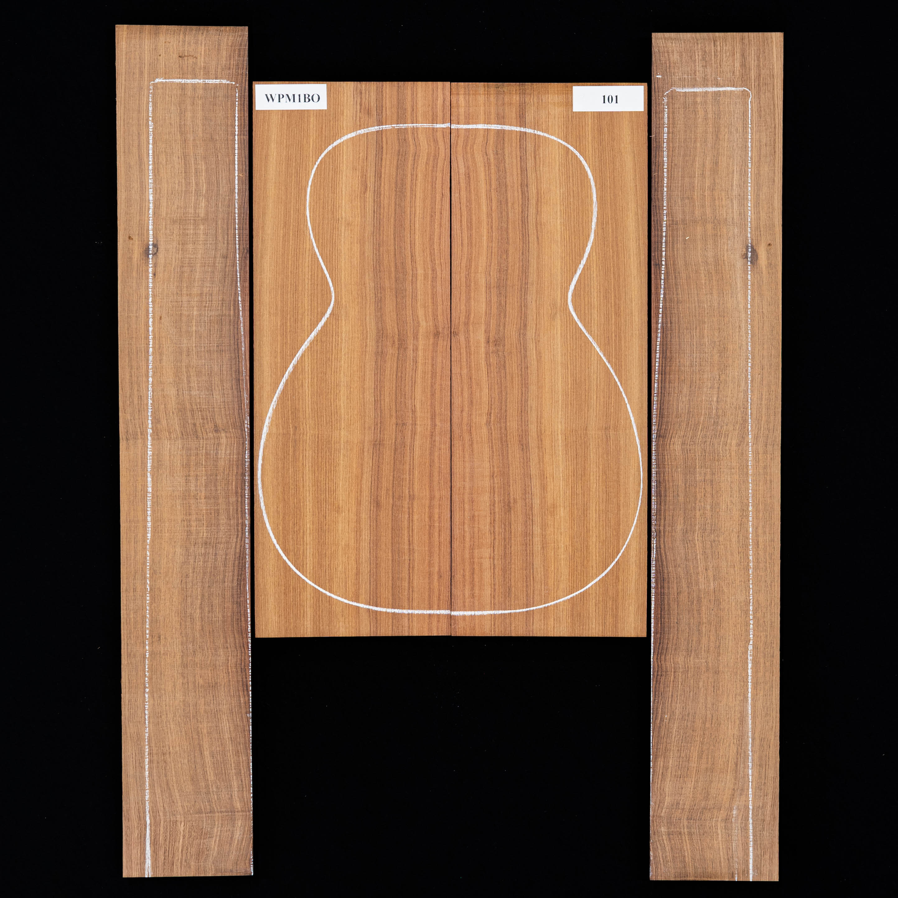 Granadillo Rücken- und Seitenset – 101 Granadillo Rücken- und Seitenset – 101