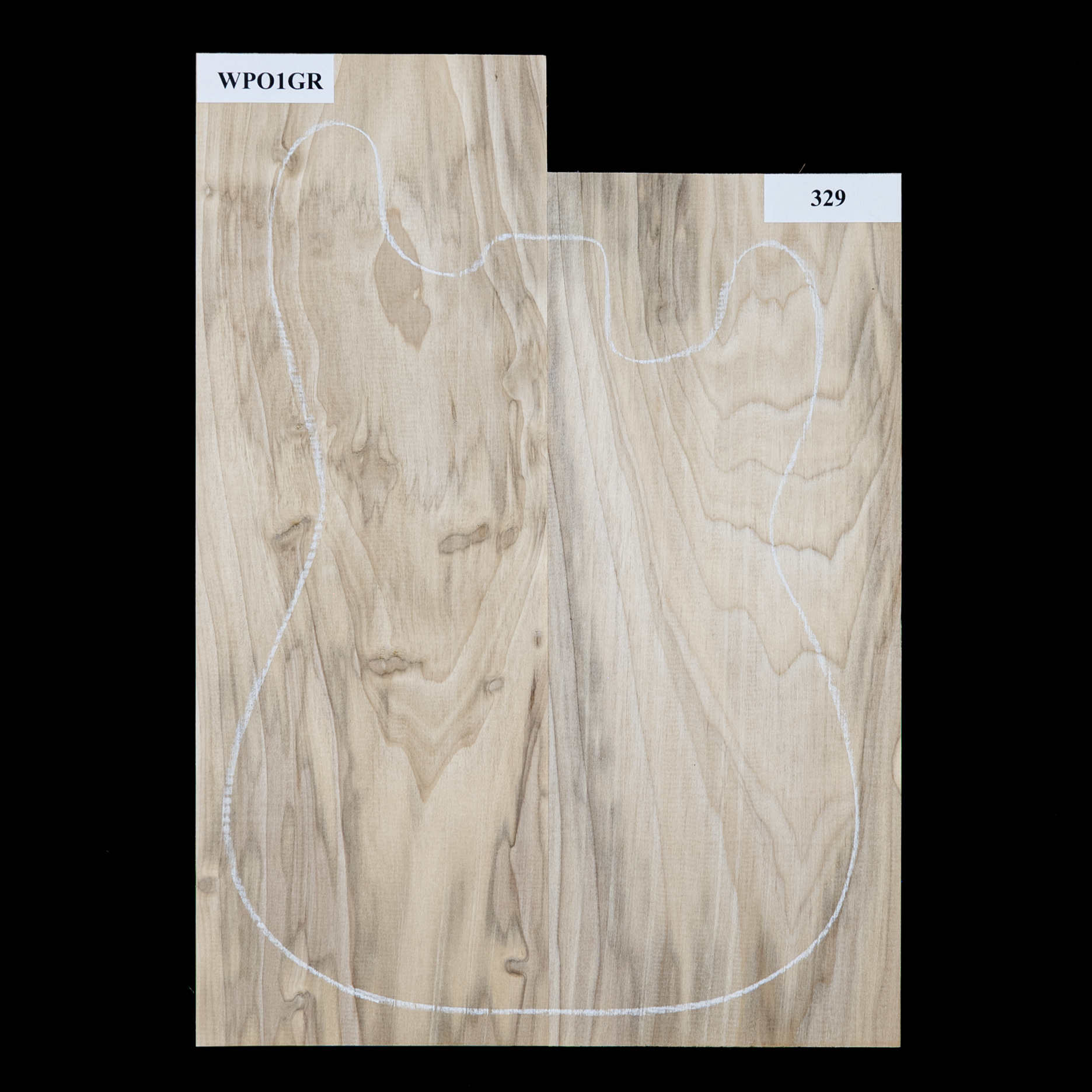 Korpusrohling aus Pappel, 2-teilig (10,4 Pfund) – 329 Korpusrohling aus Pappel, 2-teilig (10,4 Pfund) – 329