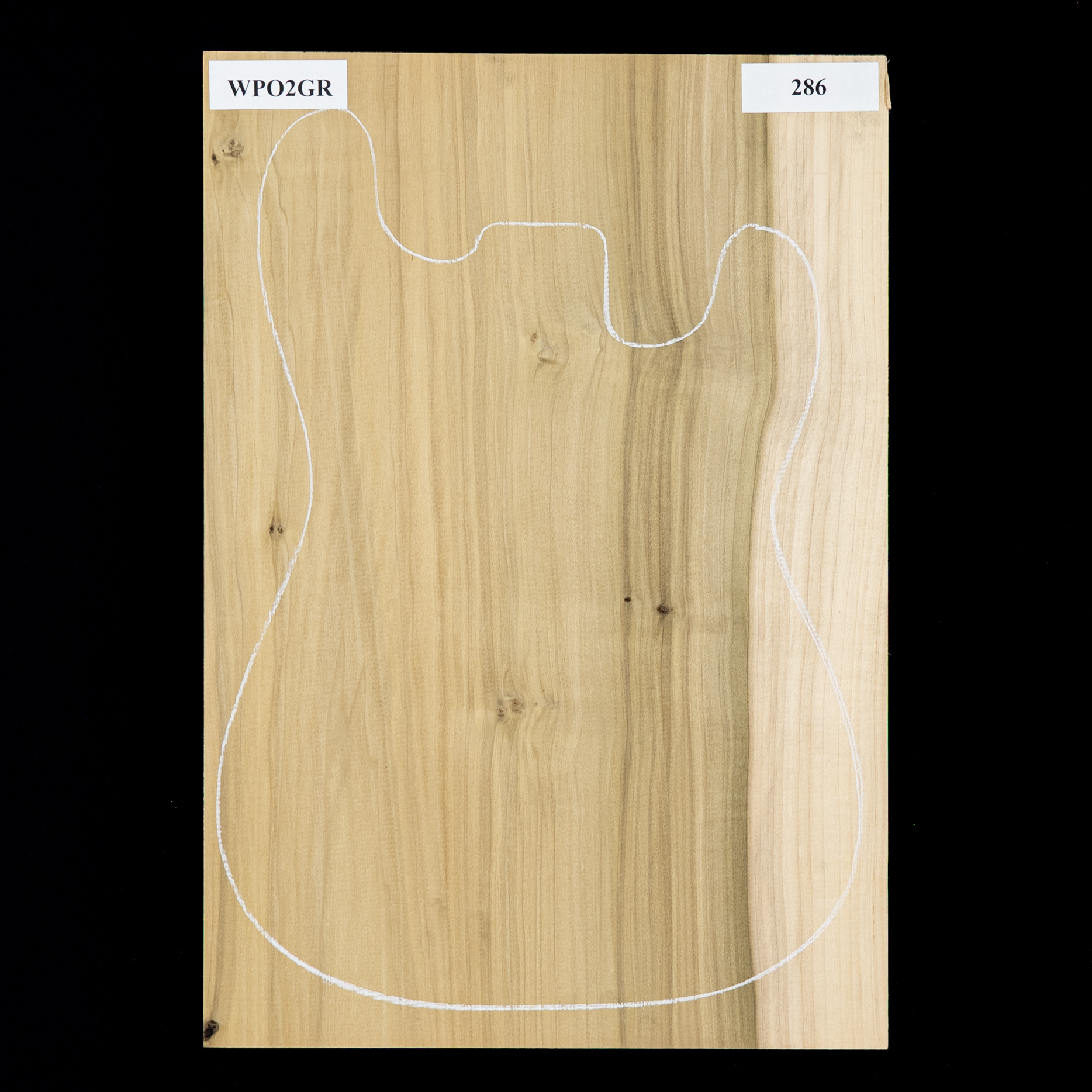 Korpusrohling aus Pappel, 1-teilig (11 Pfund) – 286 Korpusrohling aus Pappel, 1-teilig (11 Pfund) – 286