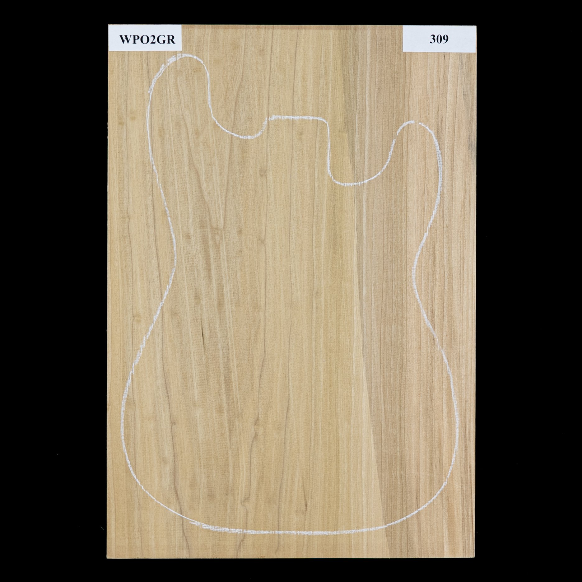 Korpusrohling aus Pappel, 1-teilig (9,6 Pfund) – 309 Korpusrohling aus Pappel, 1-teilig (9,6 Pfund) – 309