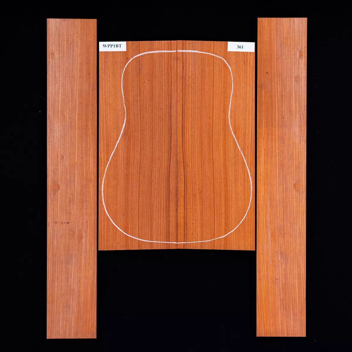 Padauk-Set hinten + Seite – 361 Padauk-Set hinten + Seite – 361