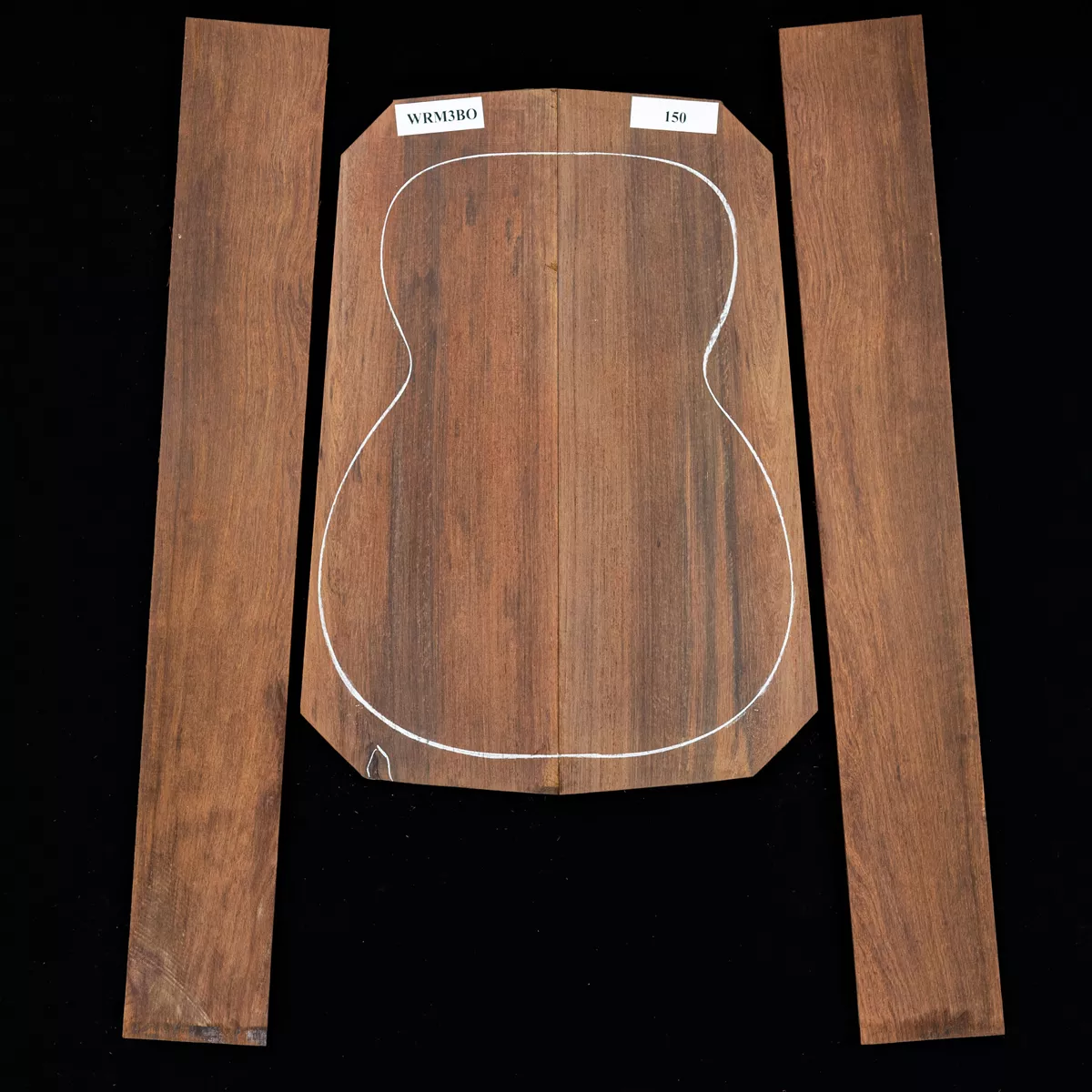 Madagaskar Rosenholz Rücken- und Seitenset – 150 Madagaskar Rosenholz Rücken- und Seitenset – 150