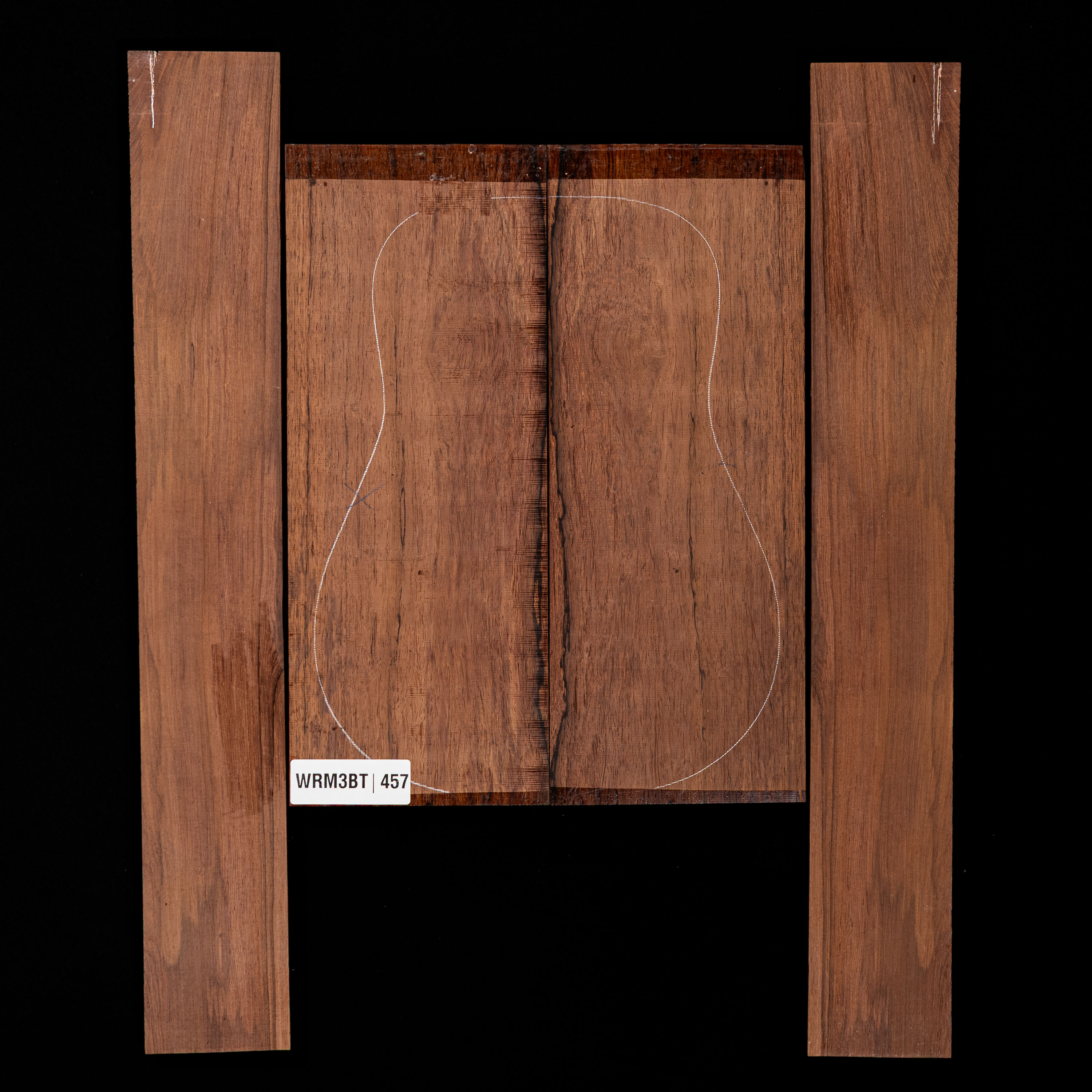 Madagaskar Palisander Rücken- und Zargen-Set – 457