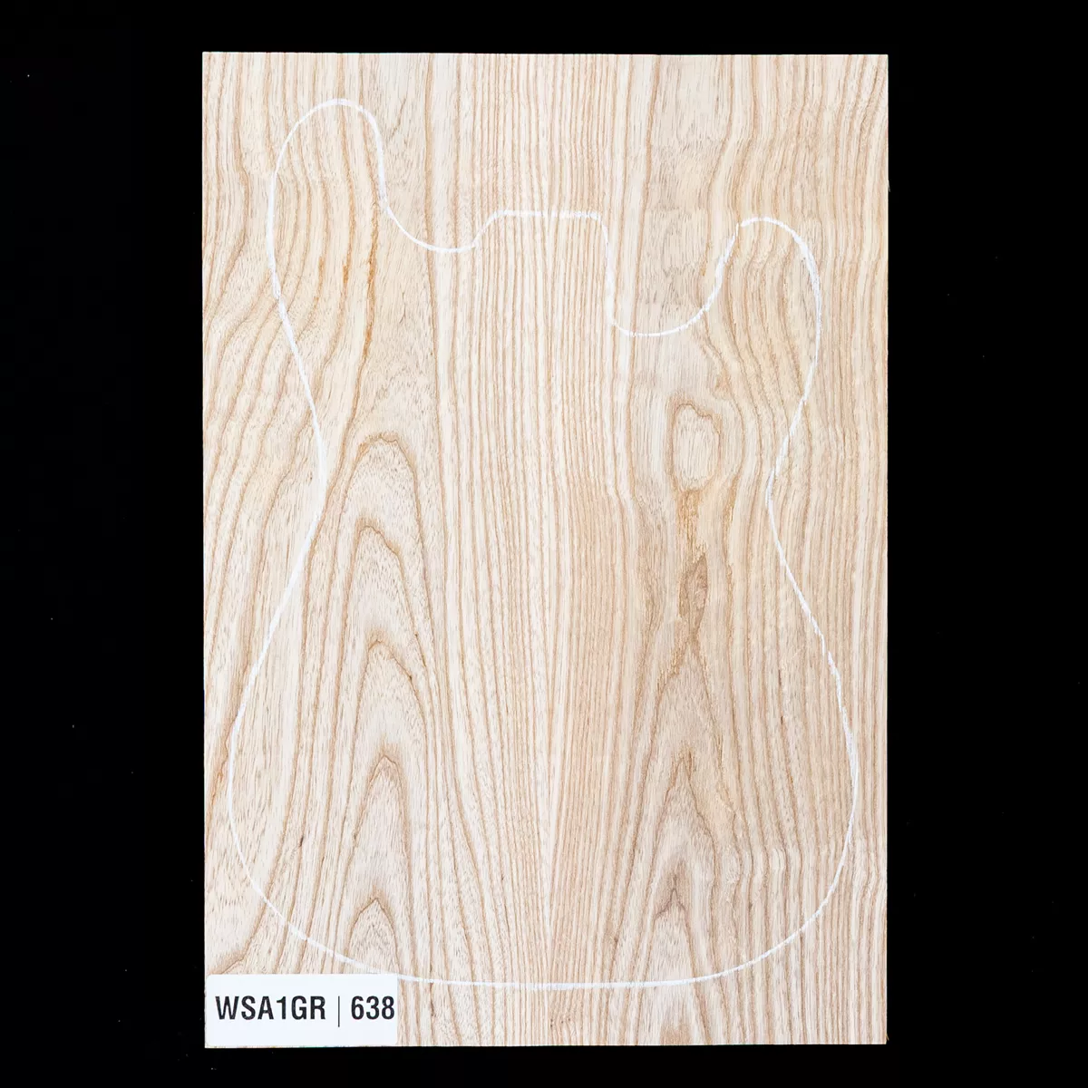 Swamp Ash-Leerwert, 2-teilig (12 lb) - 638 Swamp Ash-Leerwert, 2-teilig (12 lb) - 638